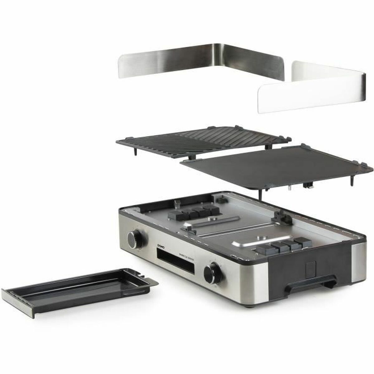 Grillplatta DOMO Svart 2200 W - 3