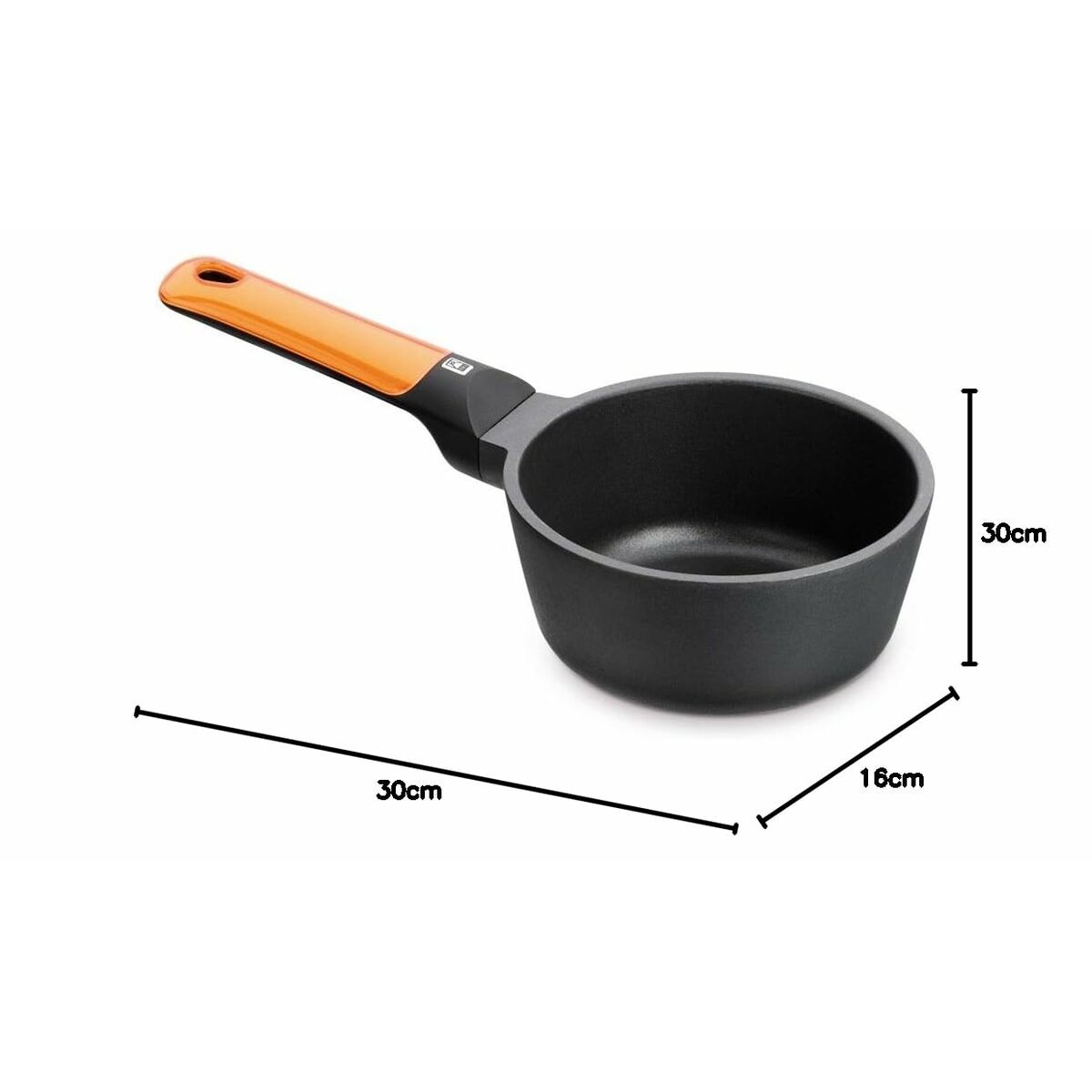 Kastrull BRA EFFICIENT Svart Ø 16 cm 1,35 L (1 antal) - 2