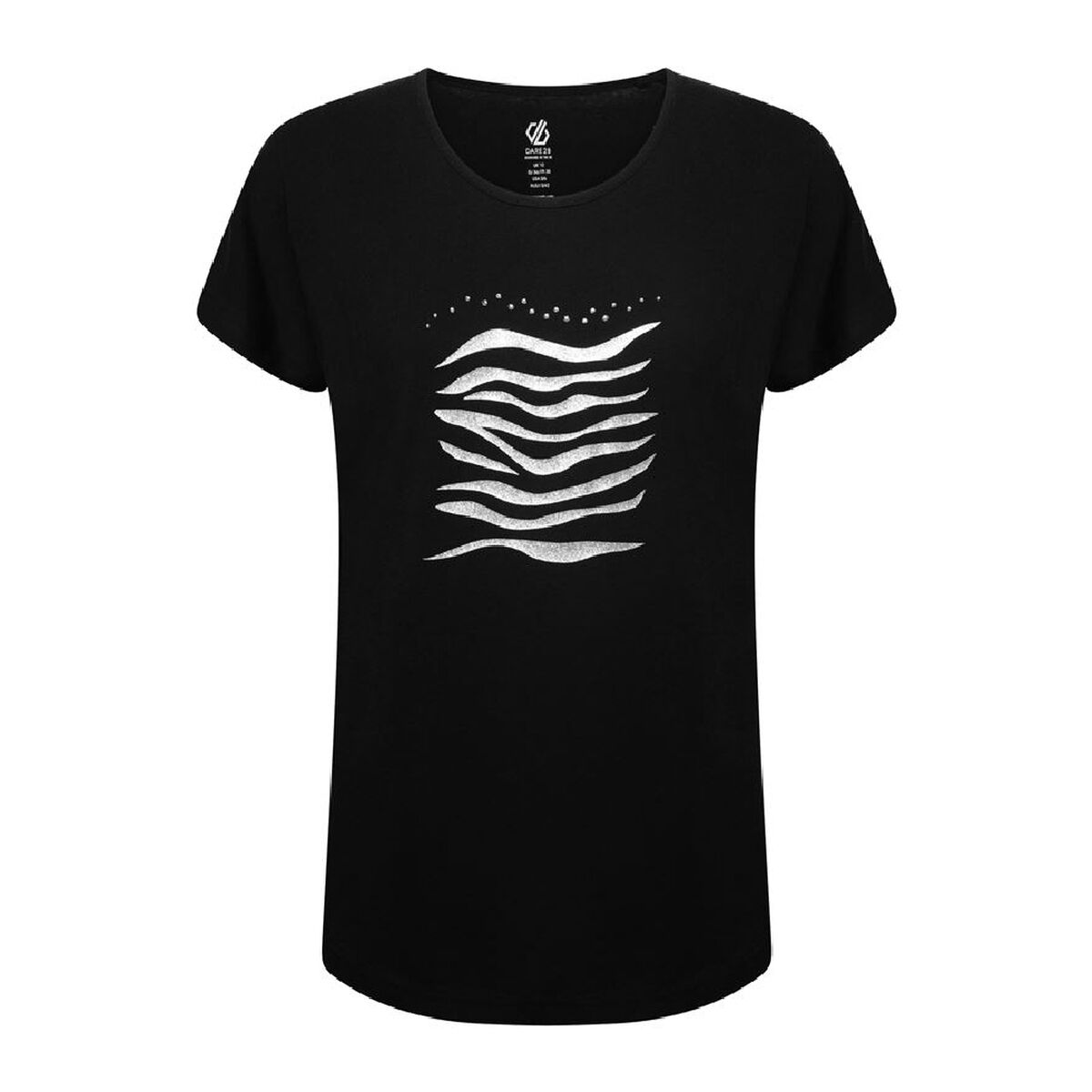 T-shirt med kortärm Dam Dare 2b Emanation Svart