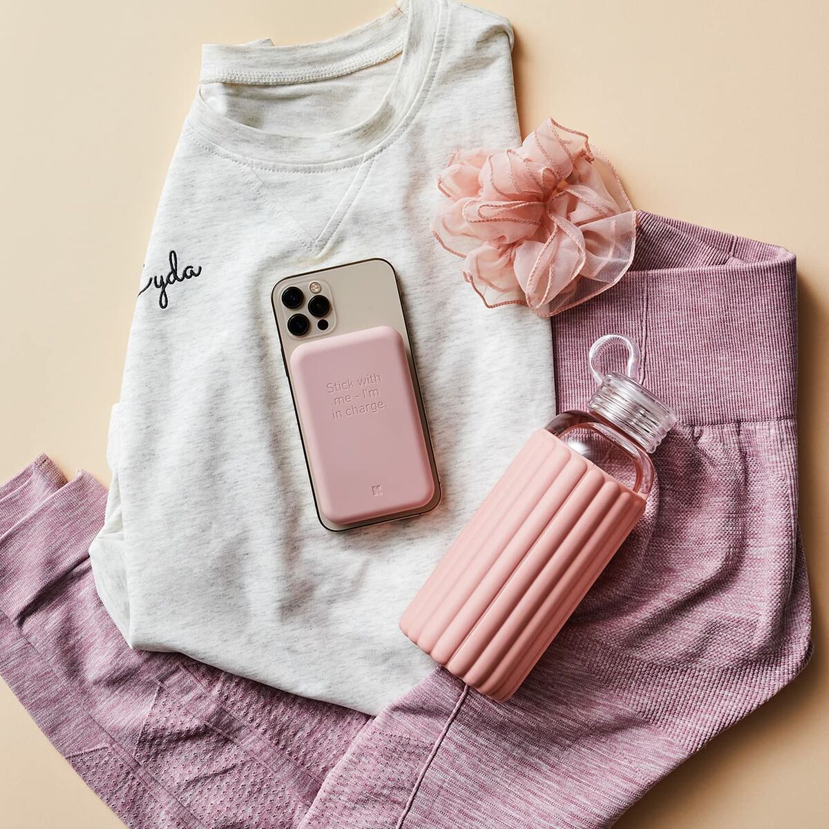 Powerbank med trådlös laddare Kreafunk Rosa 5000 mAh - 2