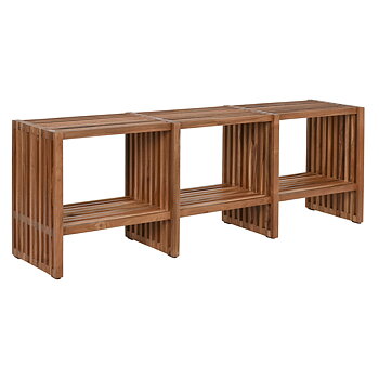 TV-möbler Home ESPRIT Naturell Teak 130 x 30 x 45 cm