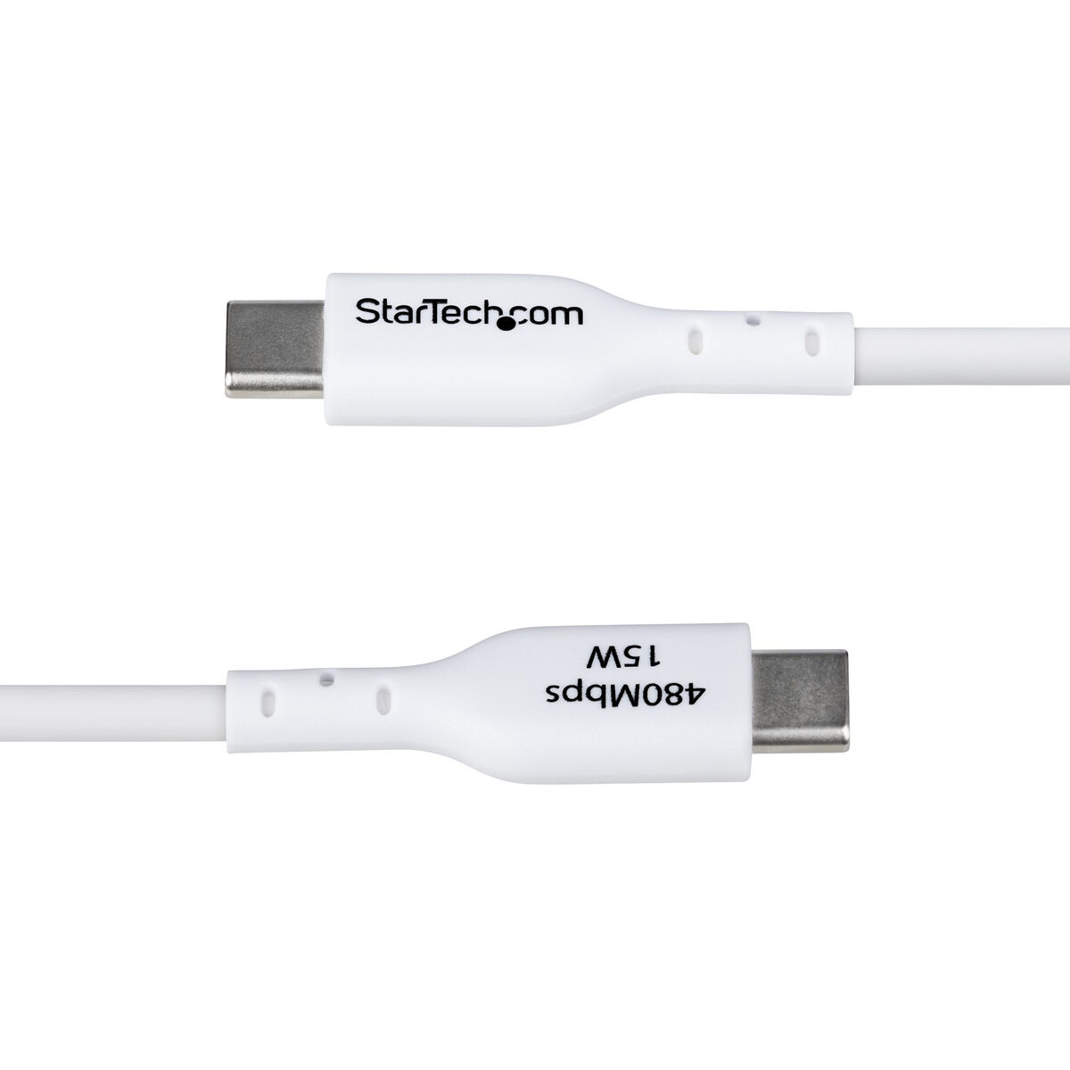 USB-kabel Startech USB2AC2MNCWHE Vit 2 m - 5