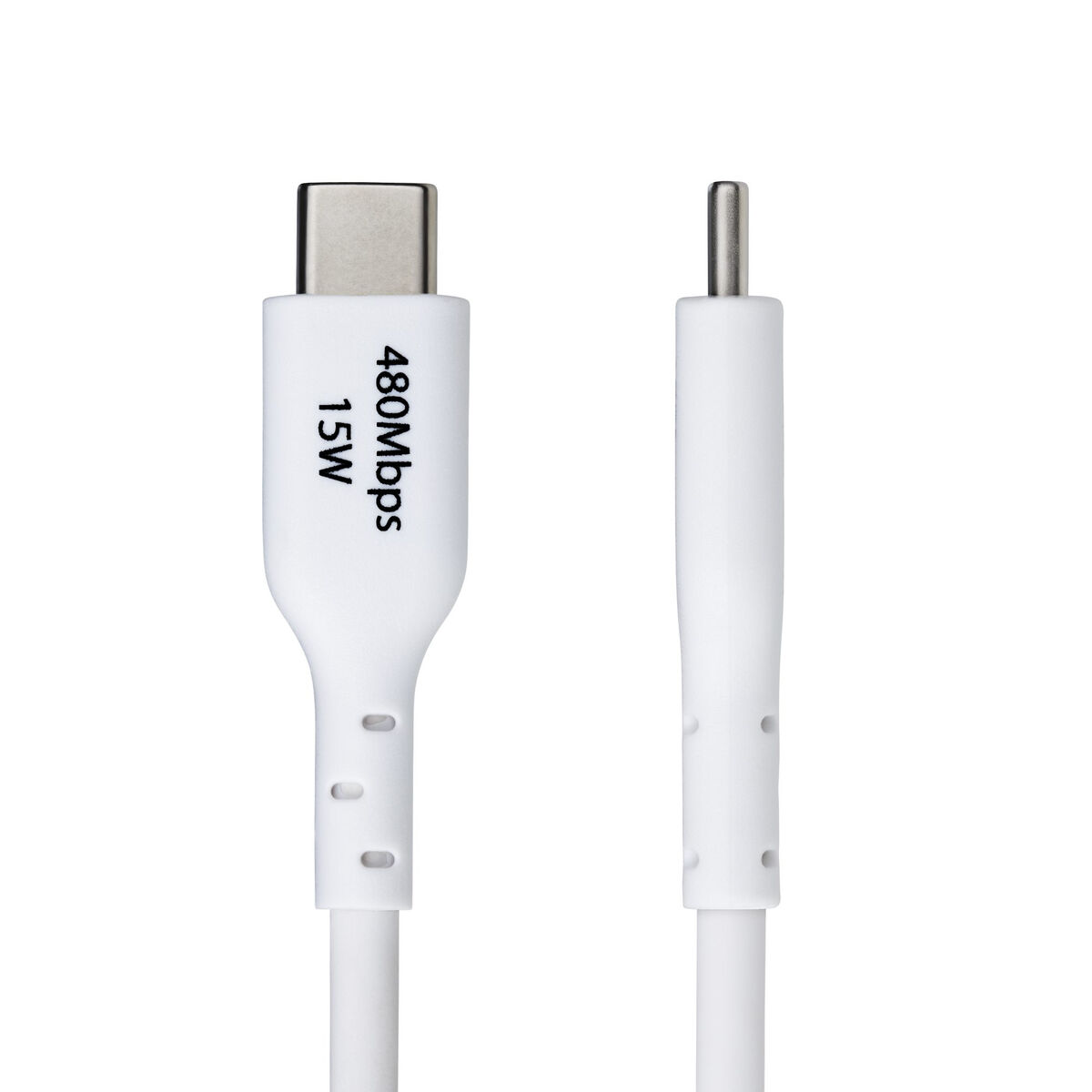USB-kabel Startech USB2AC2MNCWHE Vit 2 m - 3