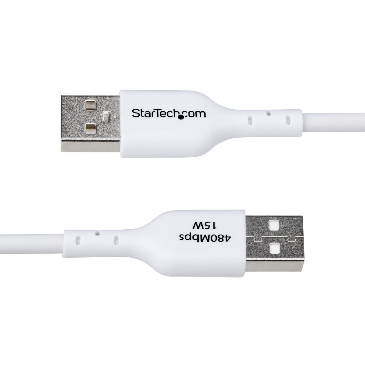 USB-kabel Startech USB2AC2MNCWHE Vit 2 m - 4