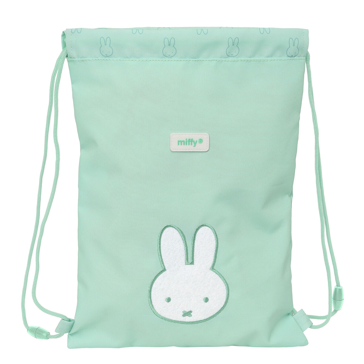 Skopåse med remmar Miffy Menta Mint 26 x 34 x 1 cm