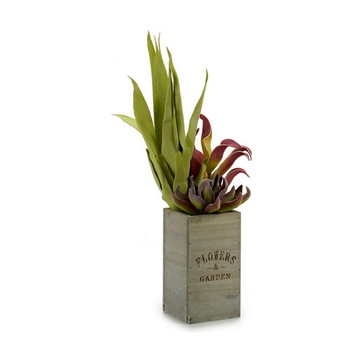 Dekorativ växt Ibergarden Flowers Garden 10 x 50 x 10 cm Brun Grön (4 antal) - 4