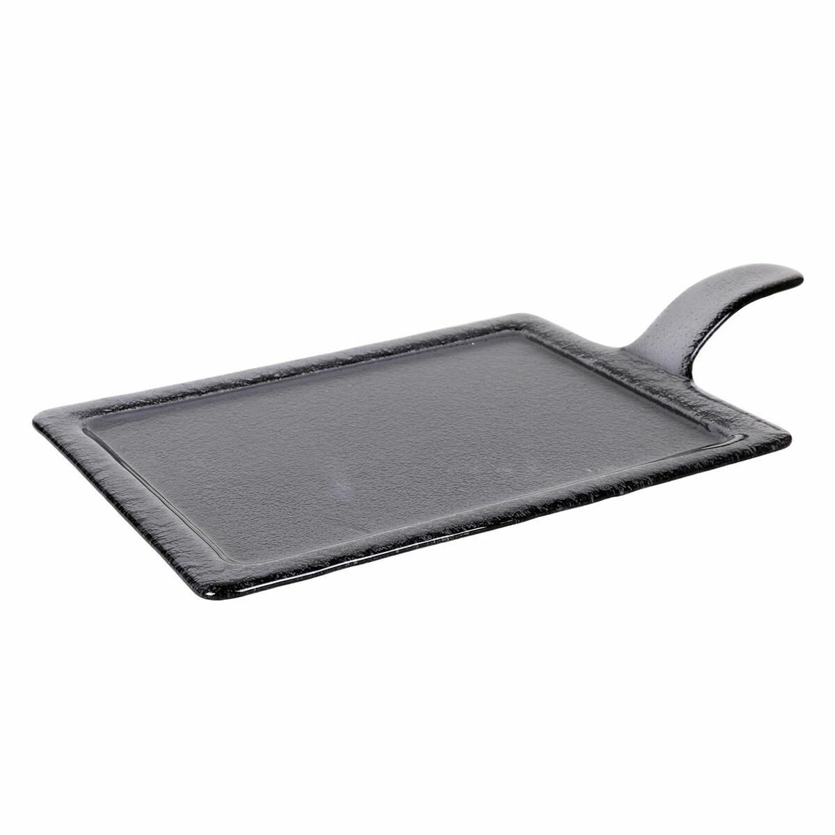 Bricka Viejo Valle Svart Glas 46 x 27 cm (4 antal) - 2