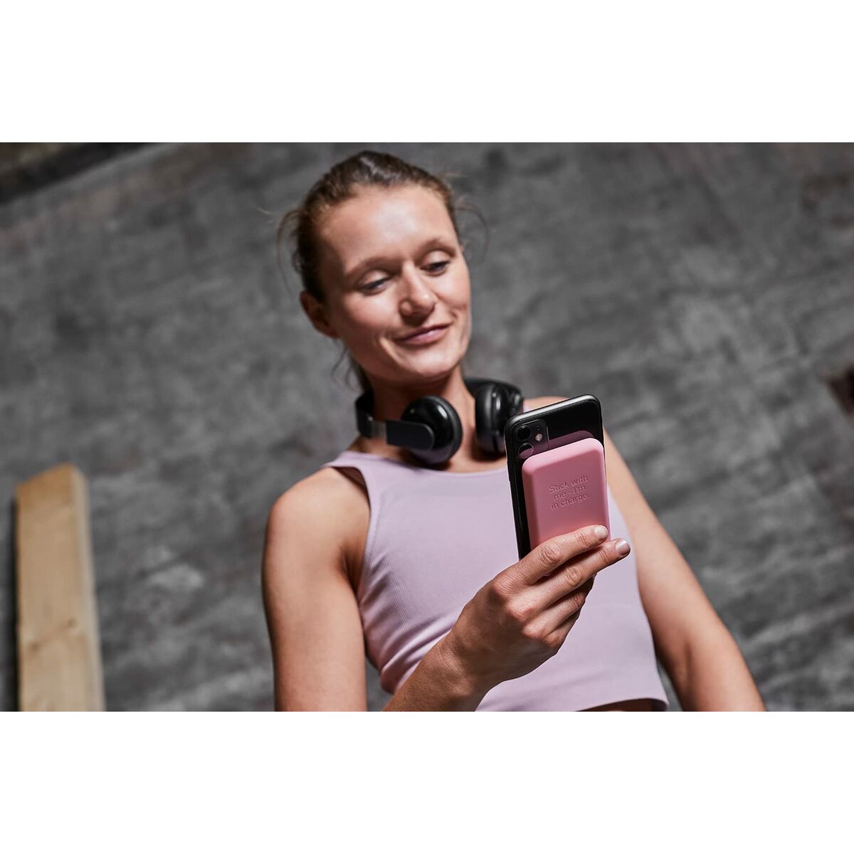 Powerbank med trådlös laddare Kreafunk Rosa 5000 mAh - 3