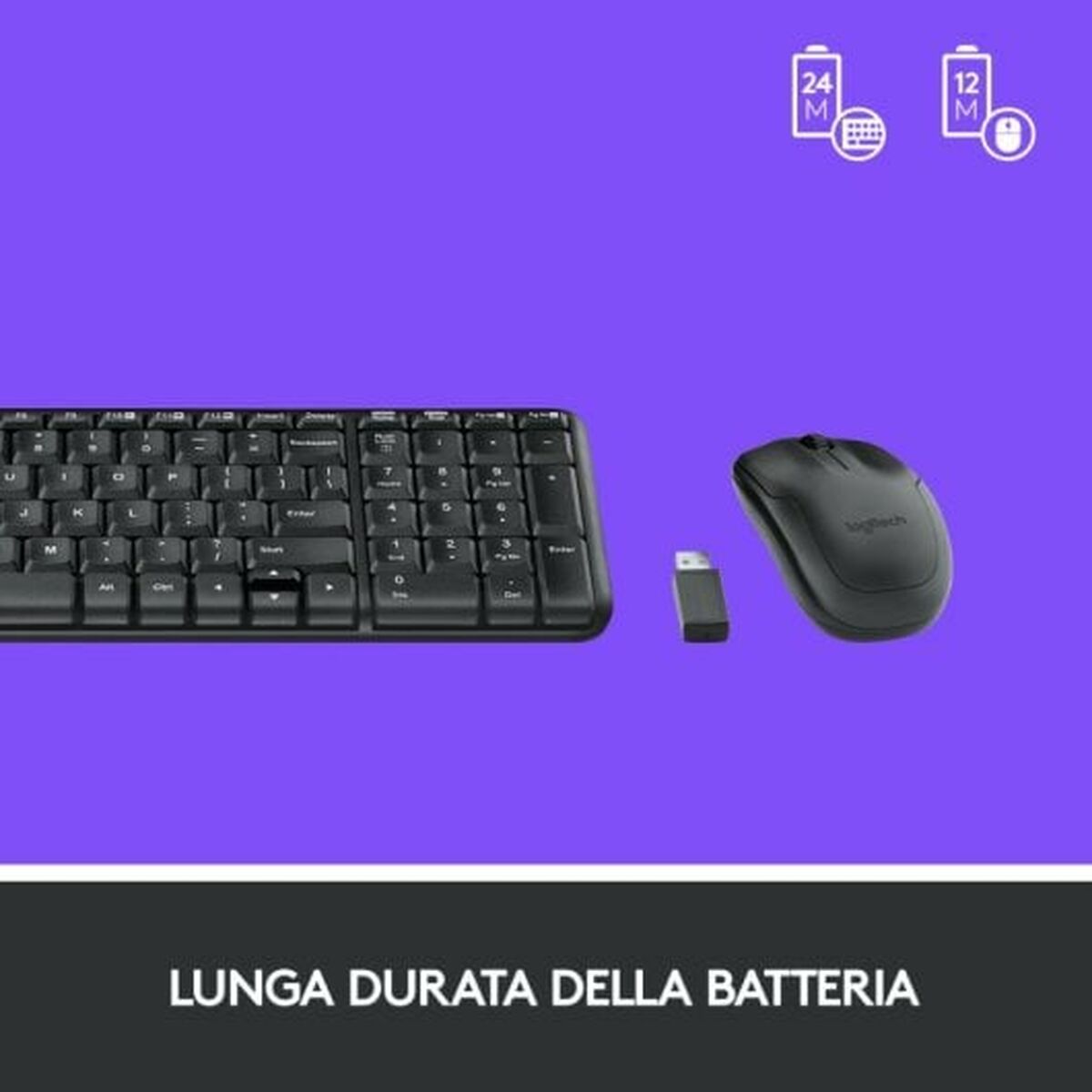 Tangentbord Logitech 920-003721 Svart QWERTY - 5