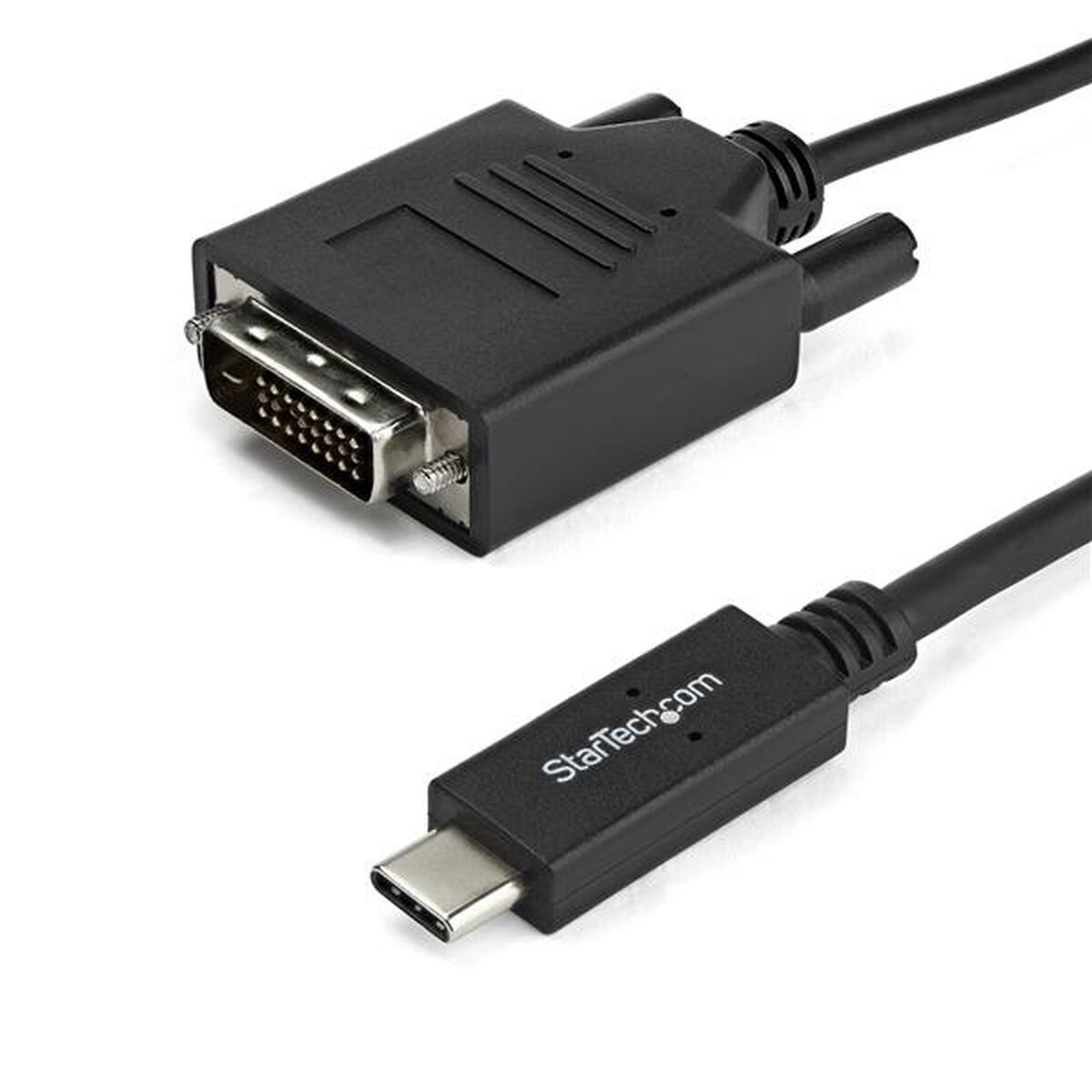 USB C till DVI Adapter Startech CDP2DVIMM2MB 2 m Svart