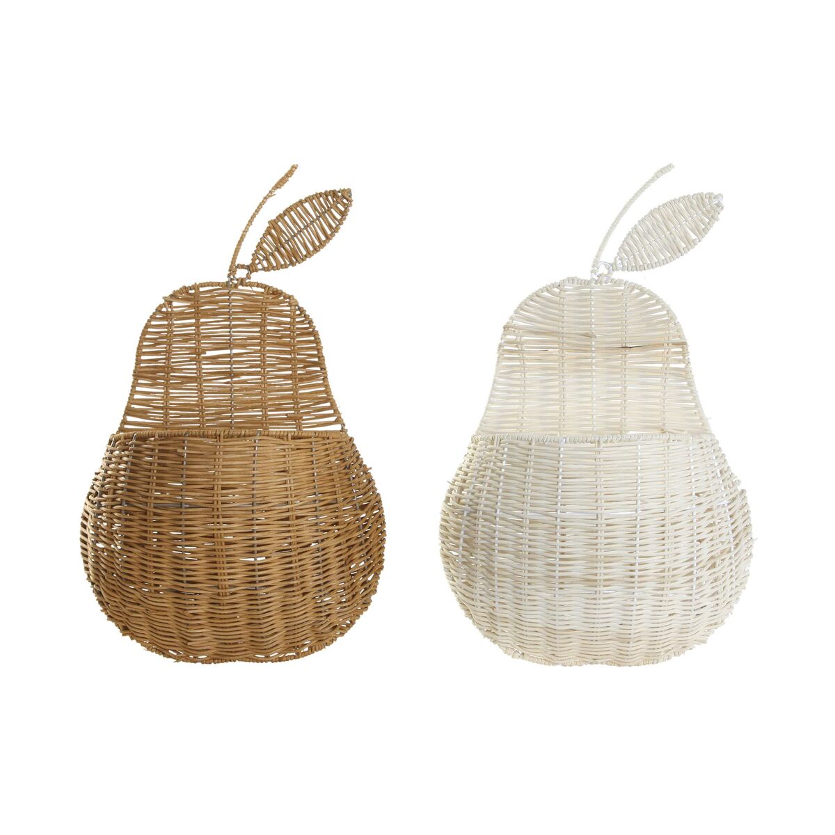 Korg DKD Home Decor Vägg 55 x 33 x 14 cm Rattan (2 antal)