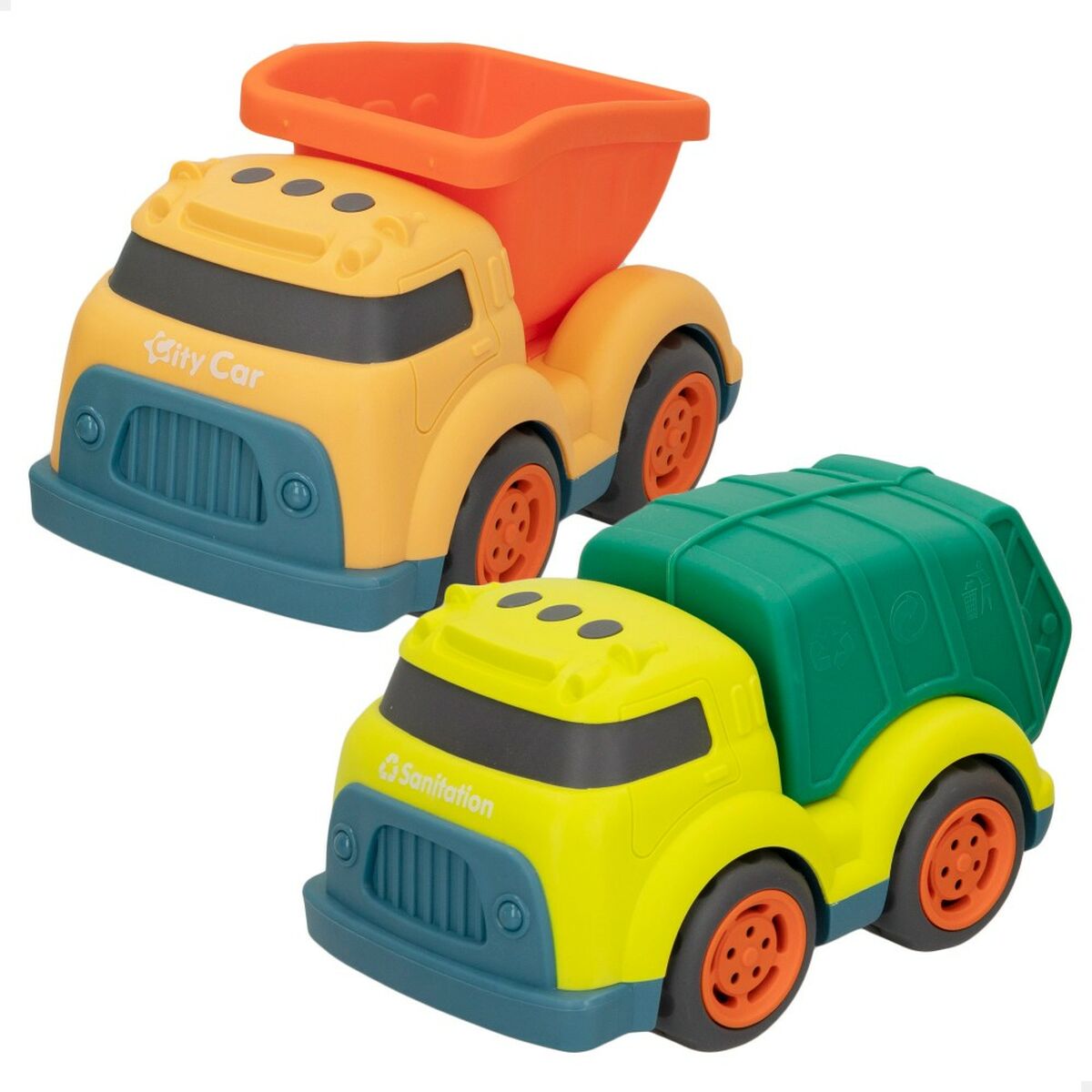 Byggbilar (Set) Motor Town 17,5 x 11 x 11 cm (4 antal) - 10