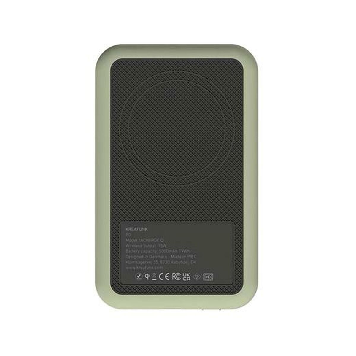 Powerbank med trådlös laddare Kreafunk Oliv 5000 mAh