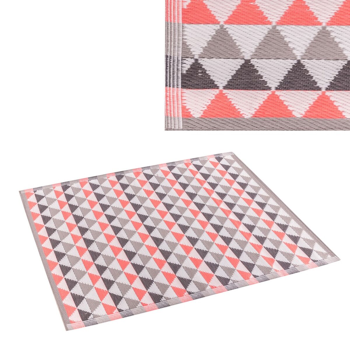 Utomhusmatta Safos 160 x 230 x 0,5 cm Grå Korall polypropen