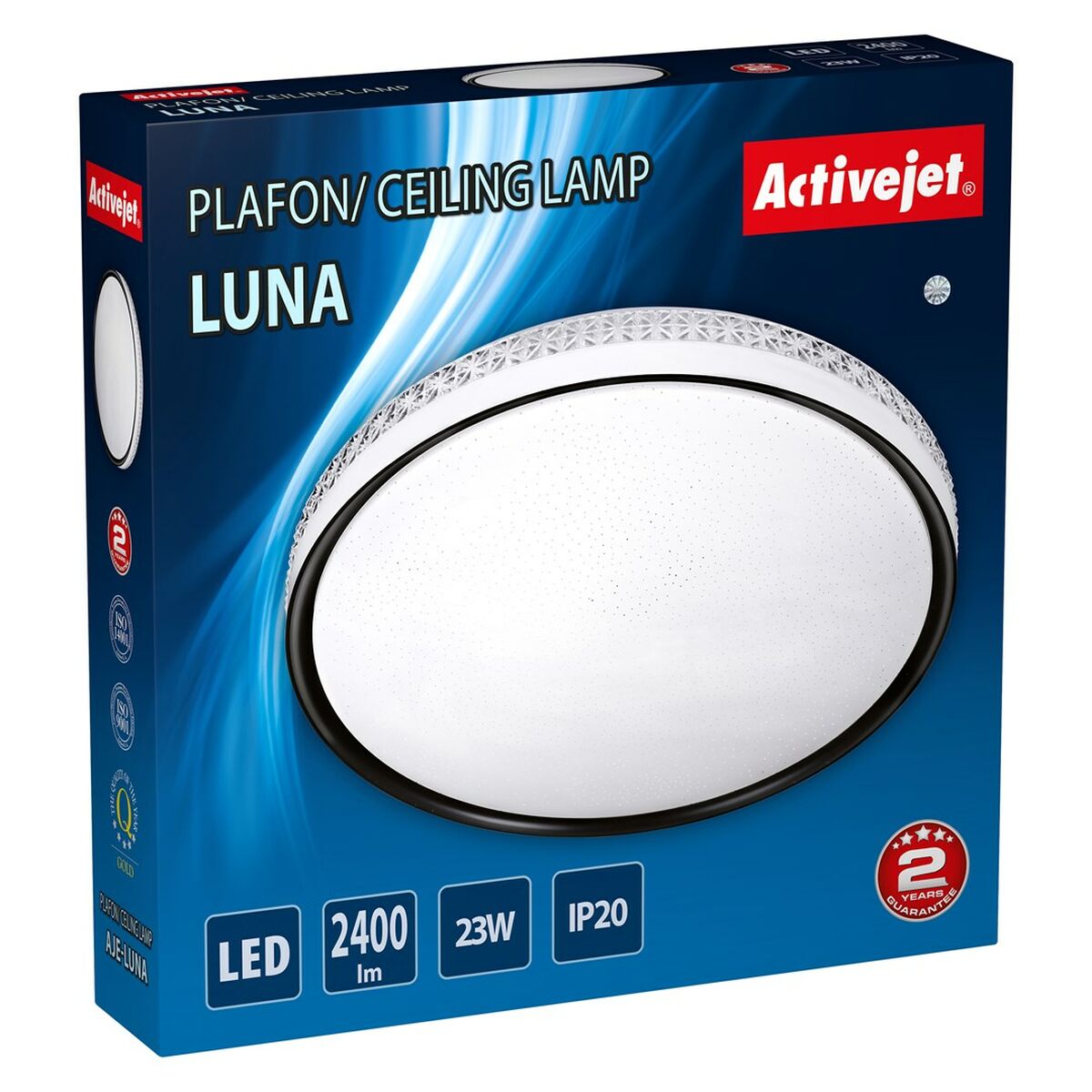 Taklampa Activejet Plafón LED Activejet AJE-LUNA Vit 23 W - 2
