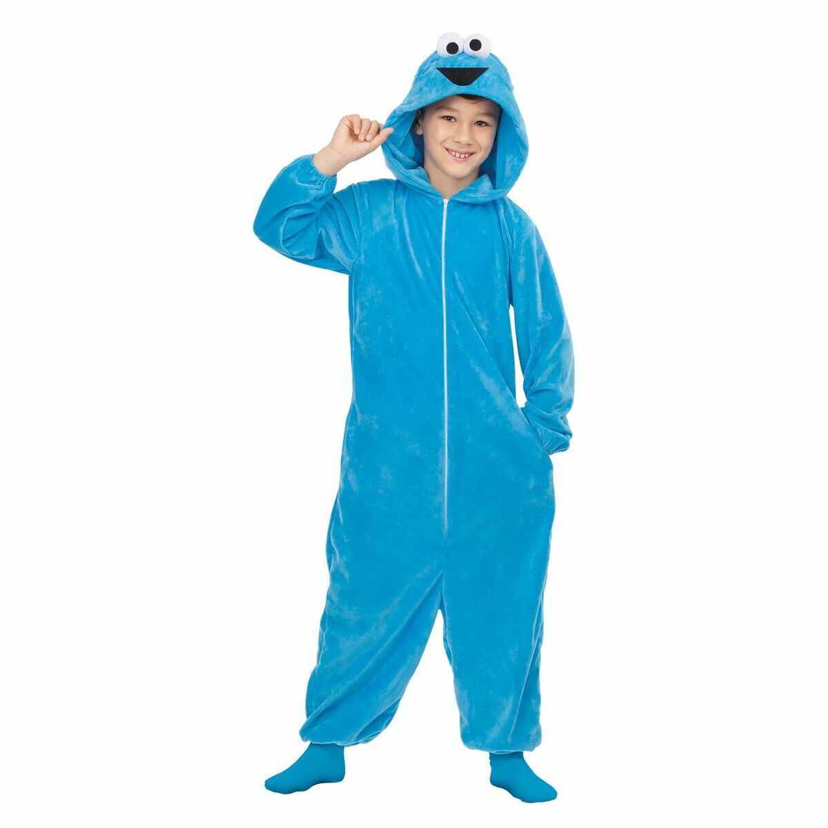 Maskeraddräkt för barn My Other Me Cookie Monster Sesame Street Blå - 4