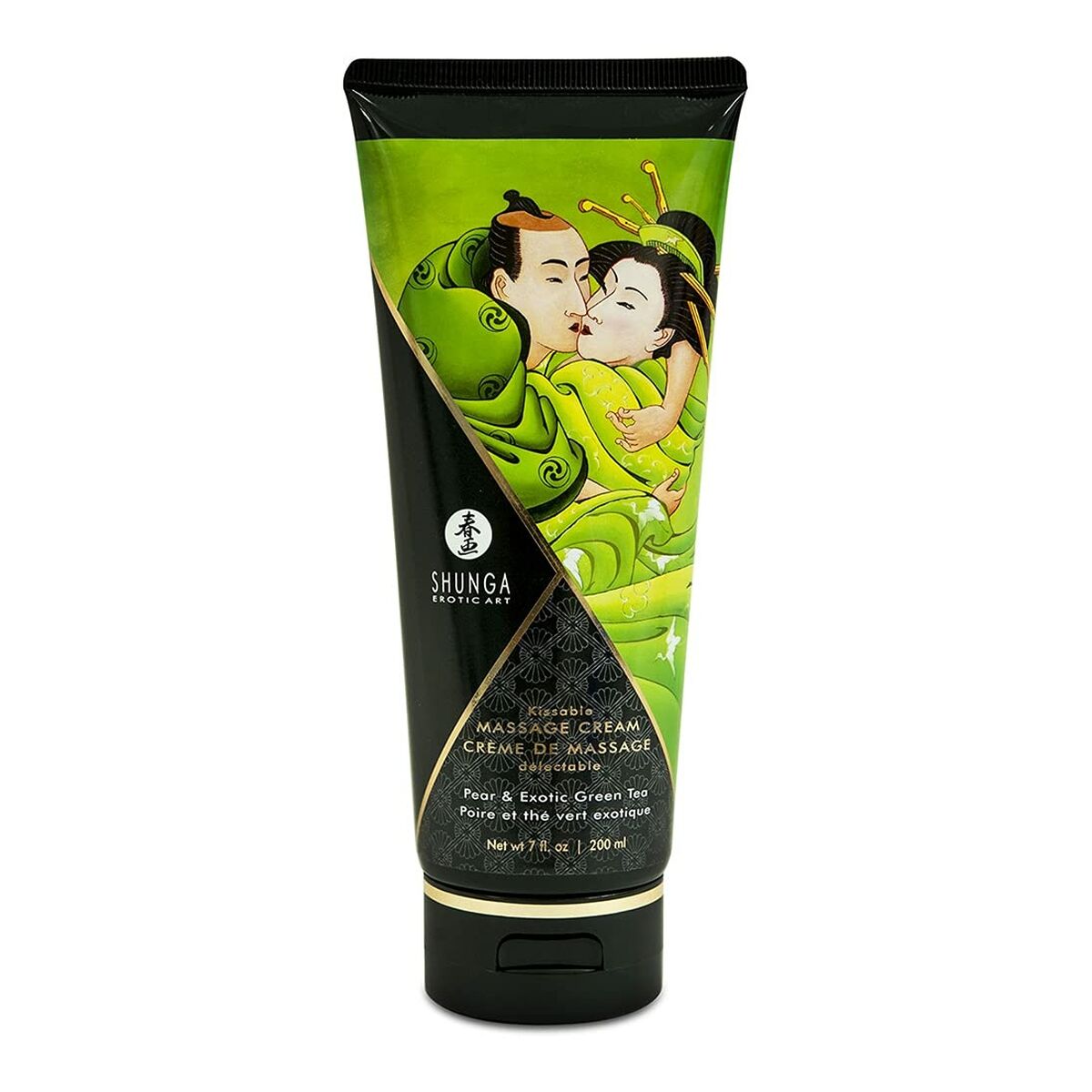 Massagekräm Shunga 200 ml Grönt te Päron - 3