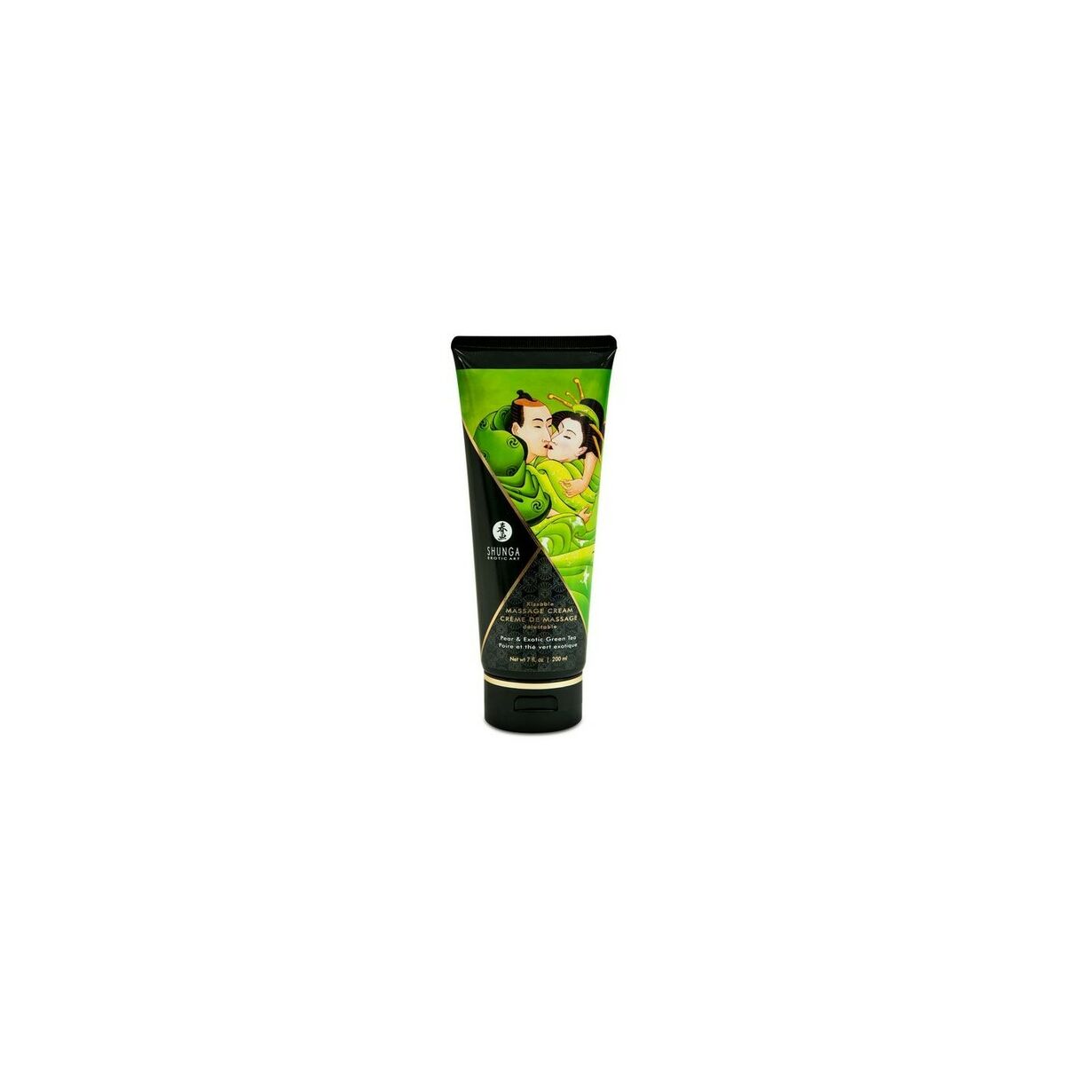 Massagekräm Shunga 200 ml Grönt te Päron - 2