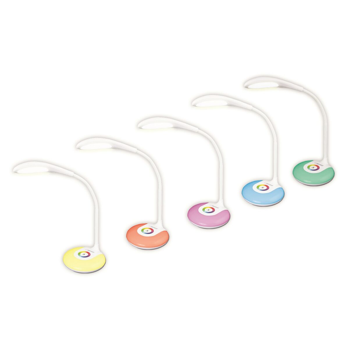 Skrivbordslampa Esperanza ELD102 Vit 80 Plast 13 x 21 x 13 cm - 5