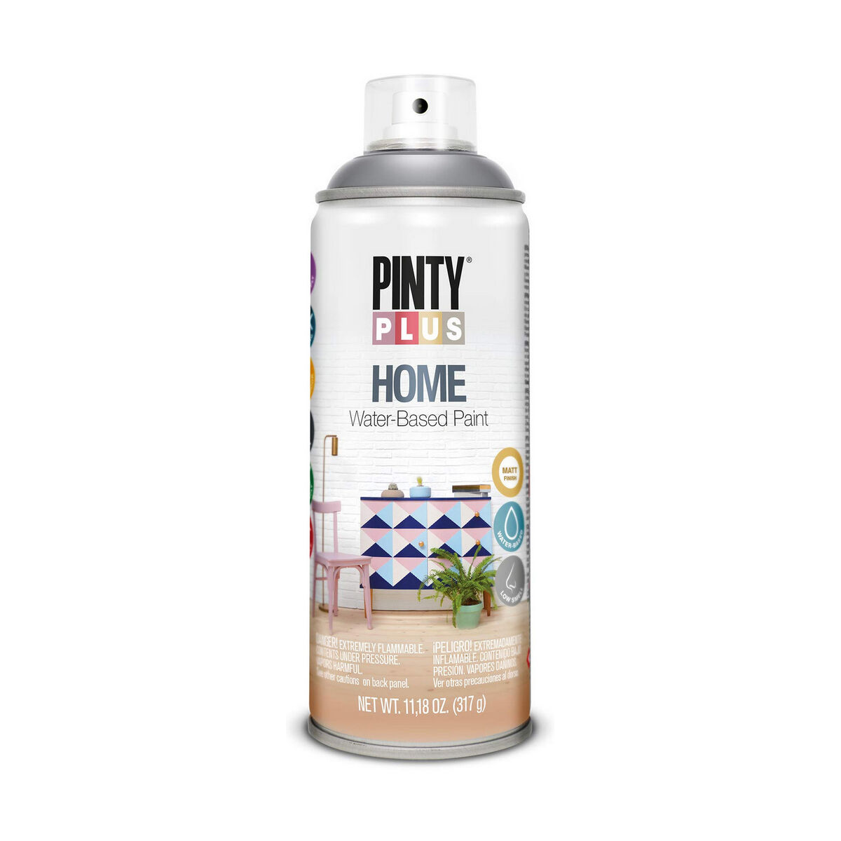 Sprejfärg Pintyplus Home HM418 400 ml Thundercloud Grey
