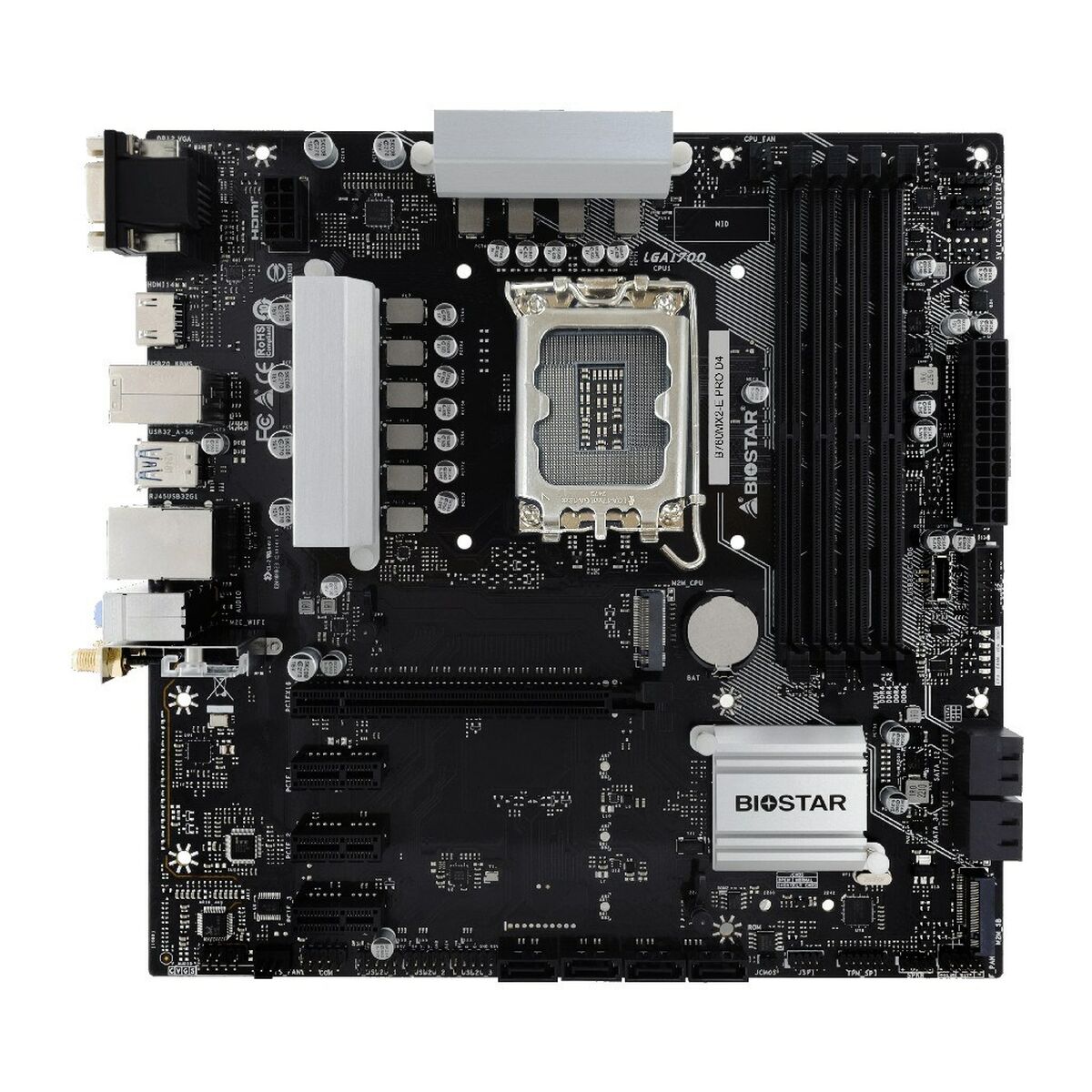 Moderkort Biostar B760MX2-E PRO D4 Intel B760 LGA 1700 - 2