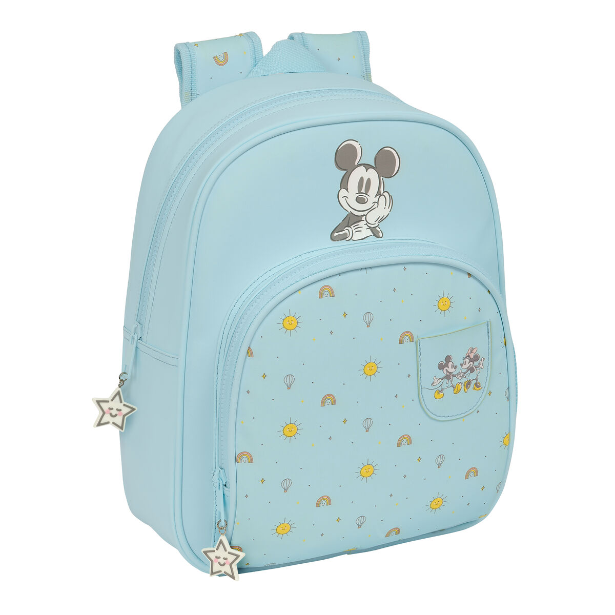 Skolryggsäck Mickey Mouse Clubhouse Baby Ljusblå 28 x 34 x 10 cm