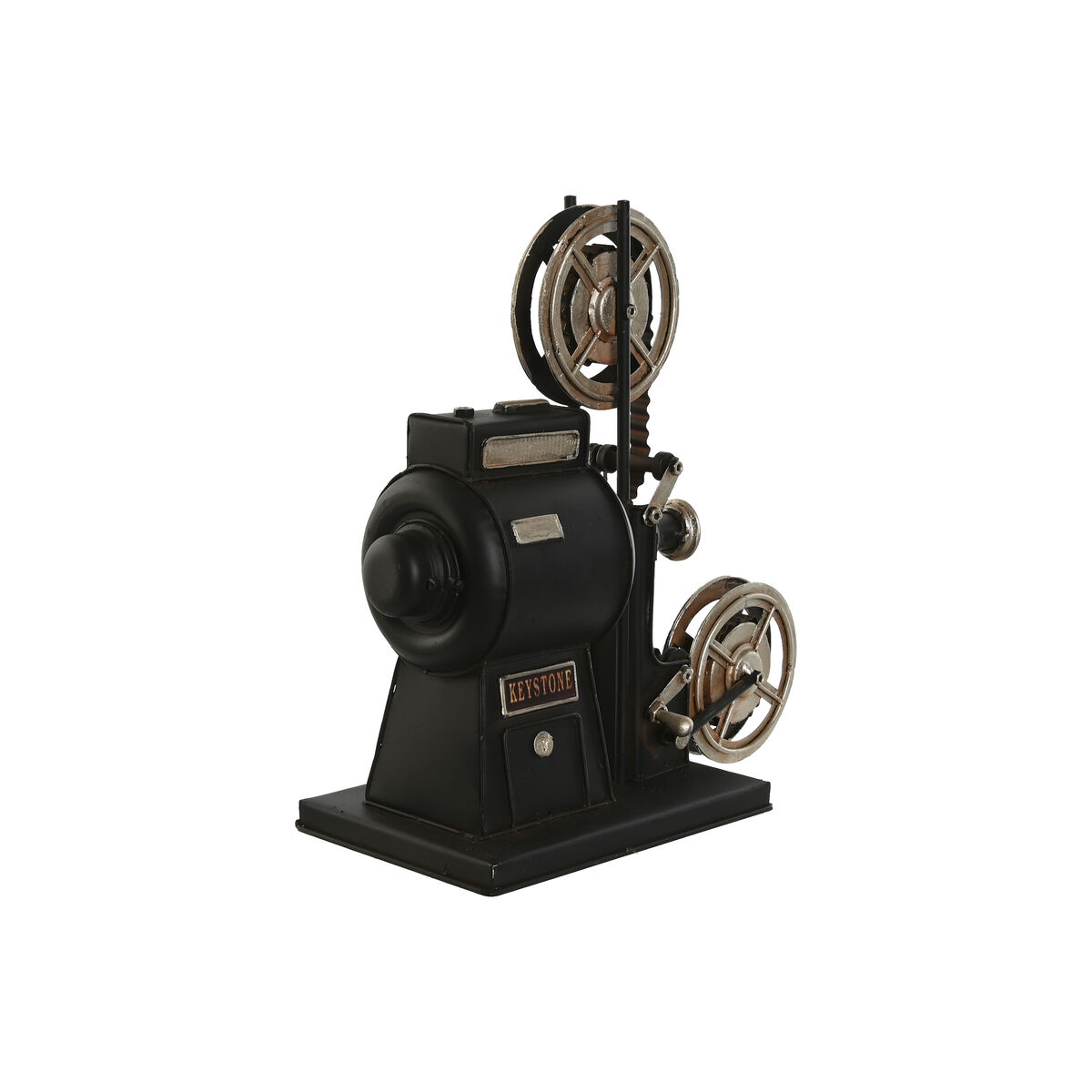 Prydnadsfigur Home ESPRIT Svart Silvrig Vintage Klassisk bio 23,5 x 11 x 24,5 cm