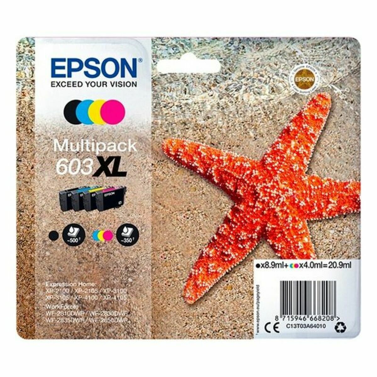 Original Bläckpatron Epson 603XL Multicolour - 2