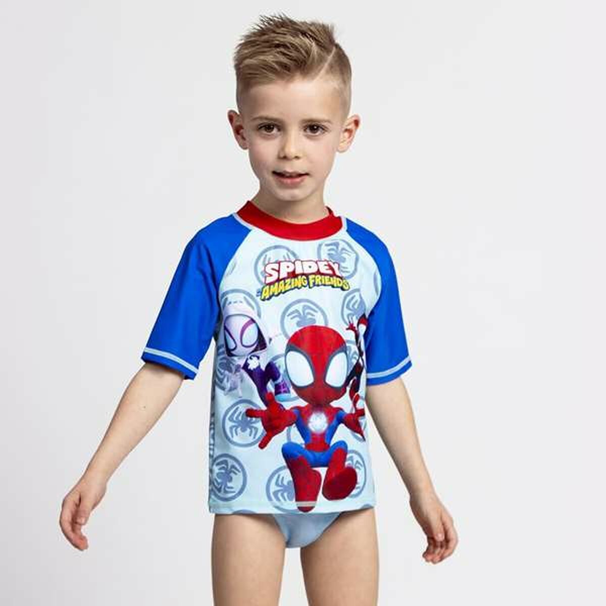 Badtröja Spider-Man Blå - 4