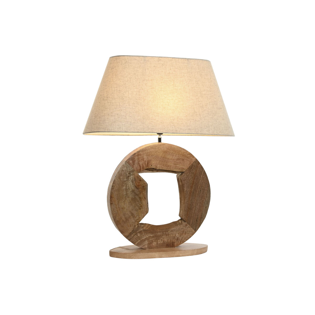 Bordslampa Home ESPRIT Beige Naturell Mangoträ 50 W 220 V 60 x 20 x 75 cm - 5