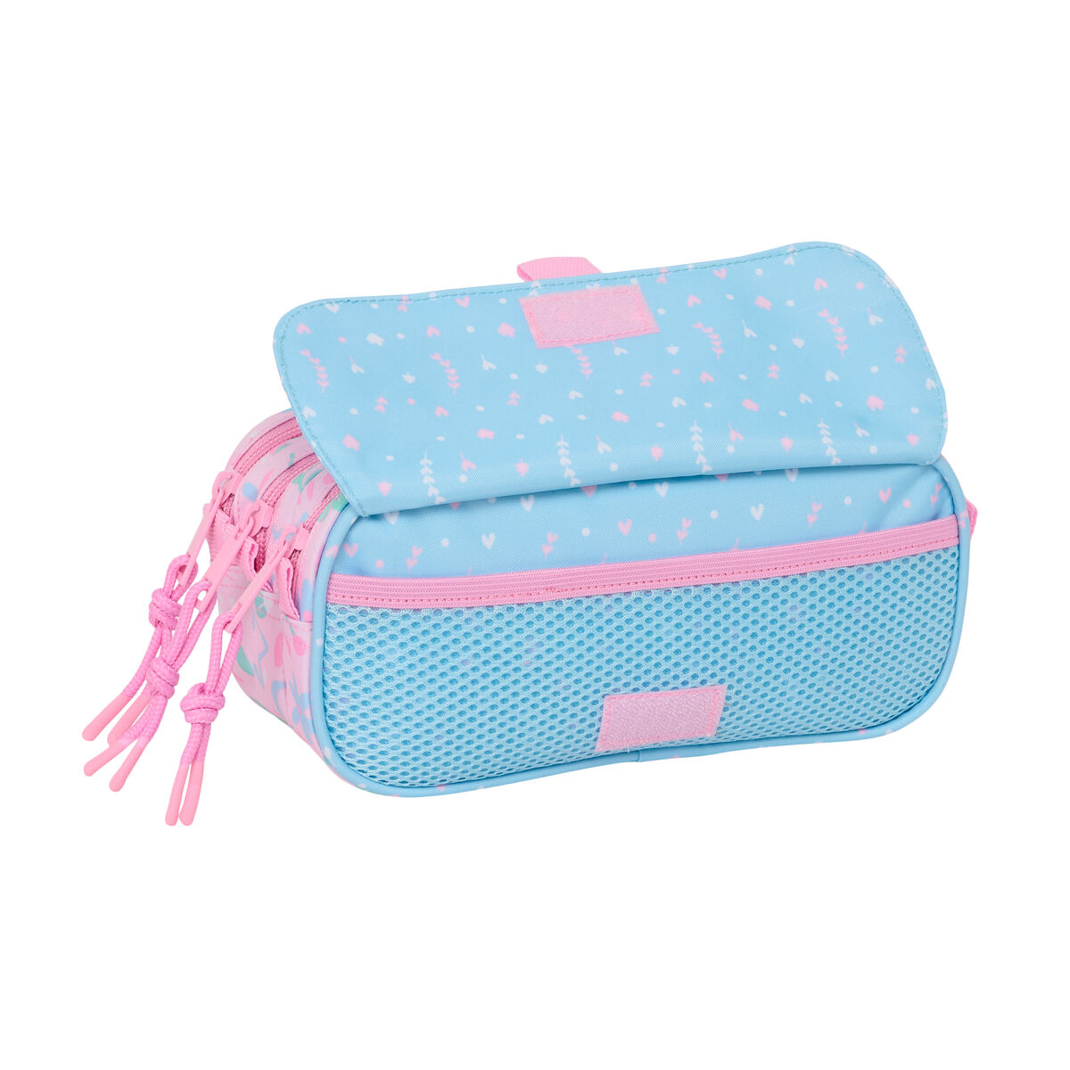 Tredubbel Carry-all BlackFit8 Smile Rosa Ljusblå 21,5 x 10 x 8 cm - 2
