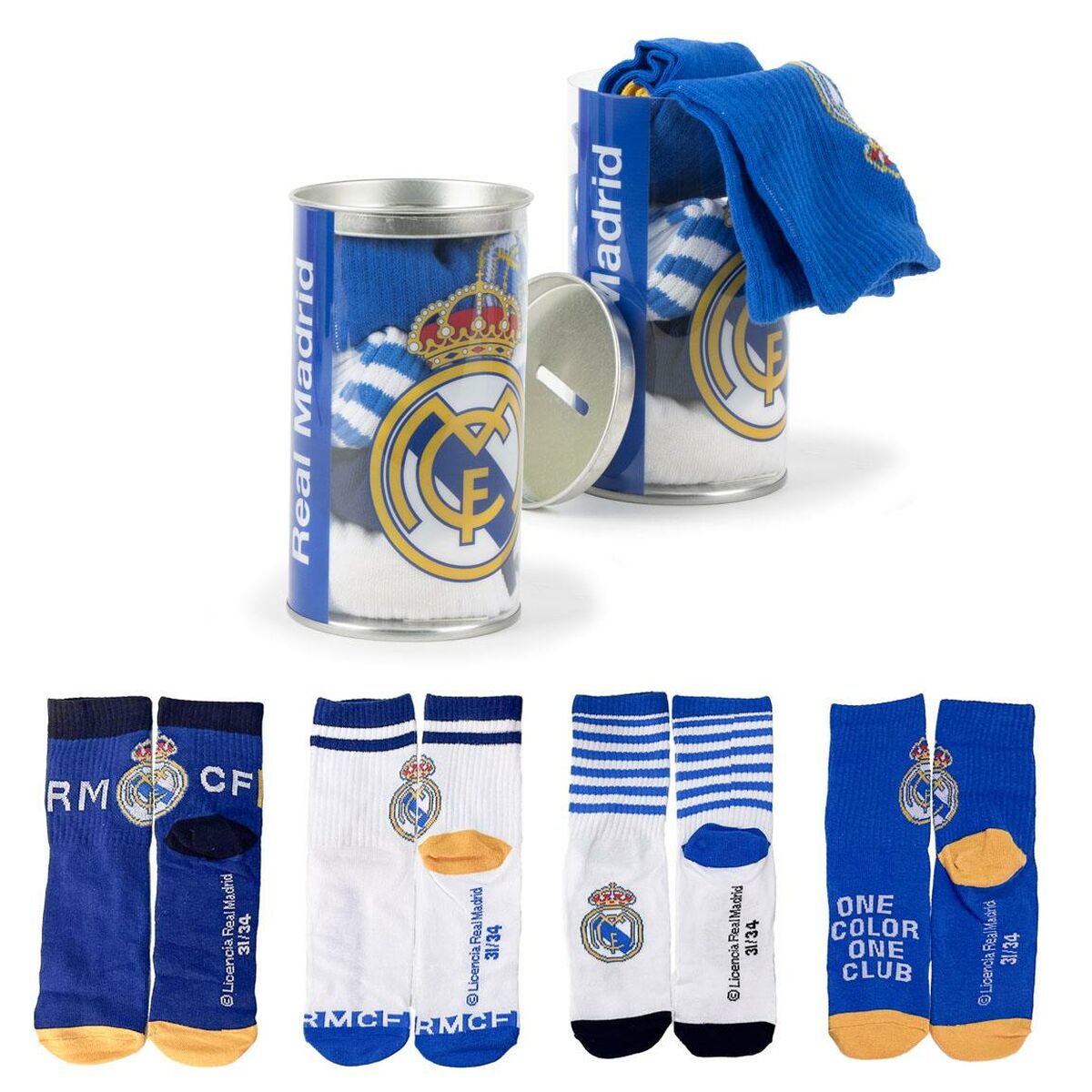 Strump paket Real Madrid C.F. Multicolour 4 Delar