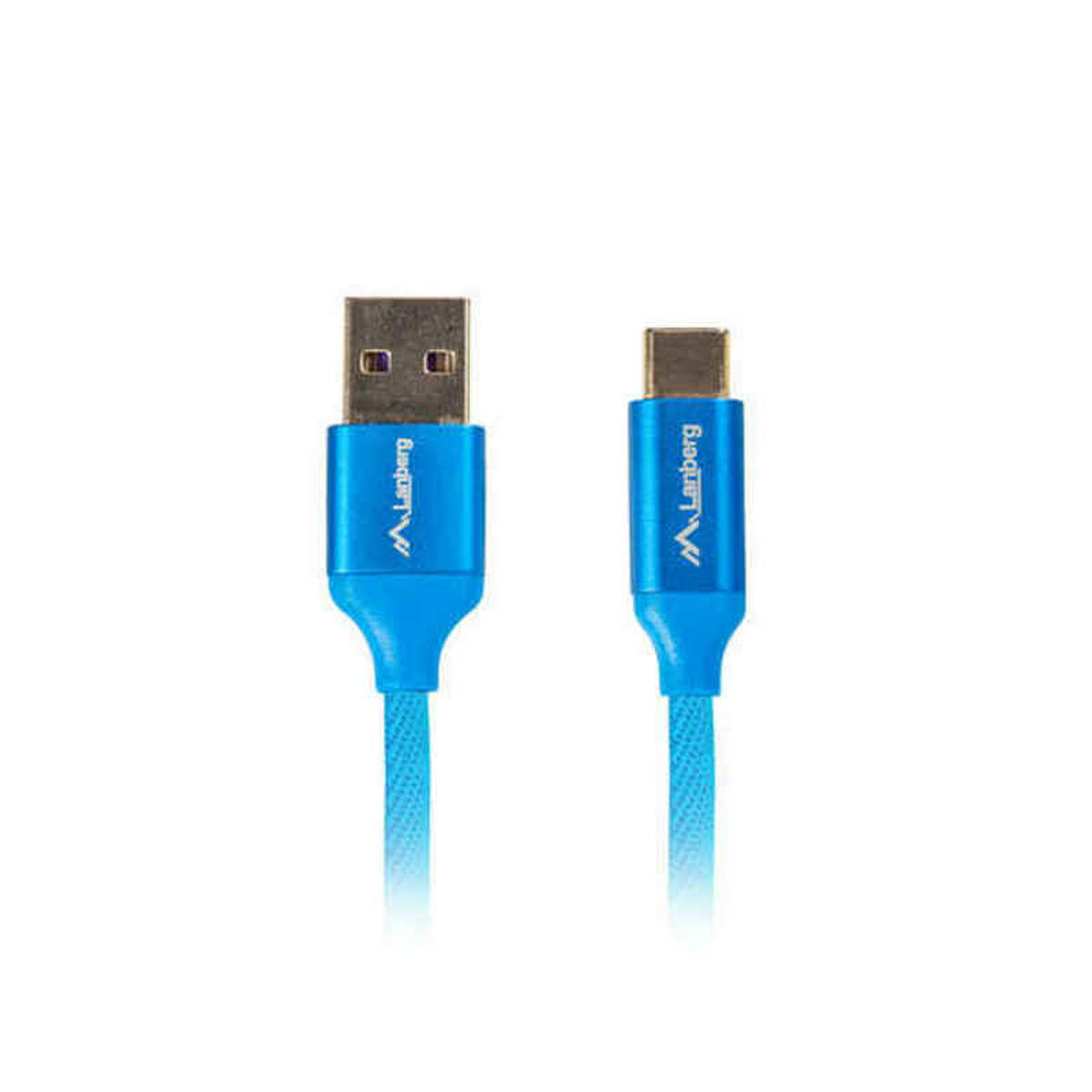 USB A till USB C Kabel Lanberg Quick Charge 3.0 Blå