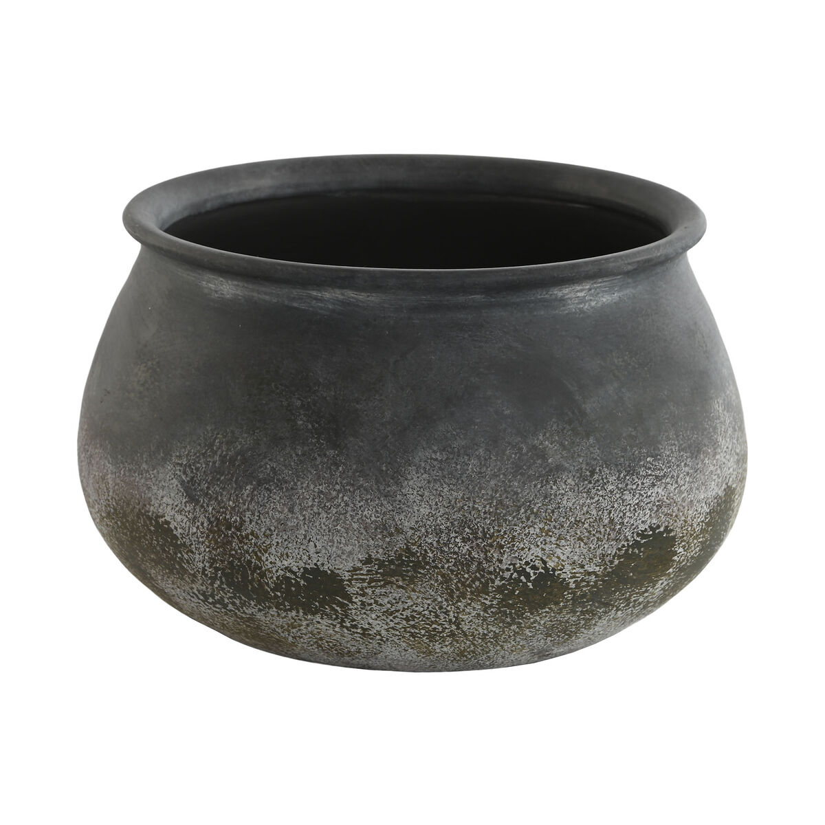 Vas Home ESPRIT Grå Terrakota n Orientalisk 27 x 27 x 16,5 cm