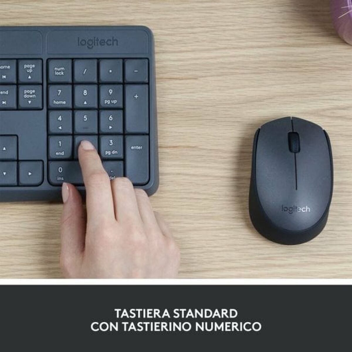Tangentbord Logitech Grå QWERTY - 3