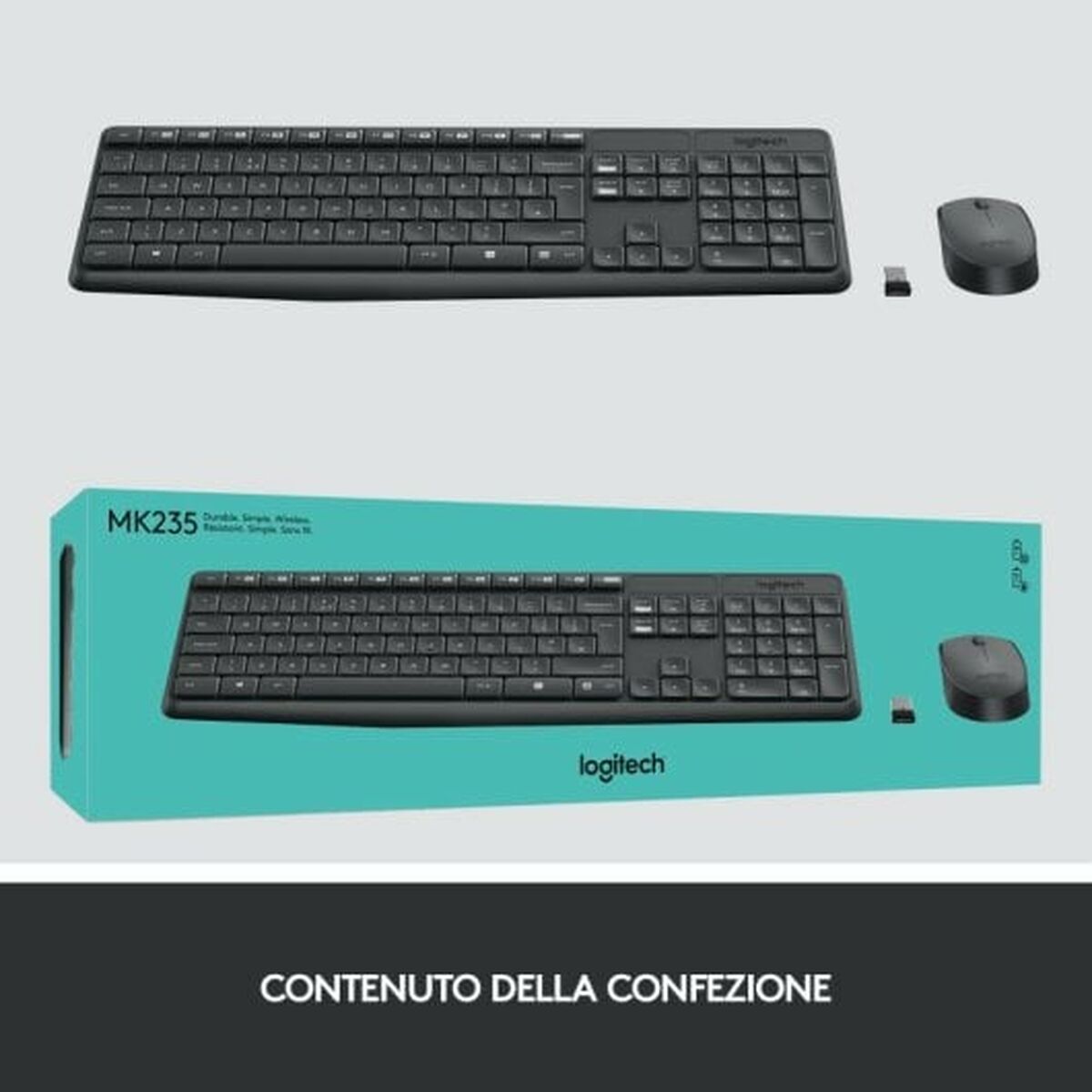 Tangentbord Logitech Grå QWERTY - 7