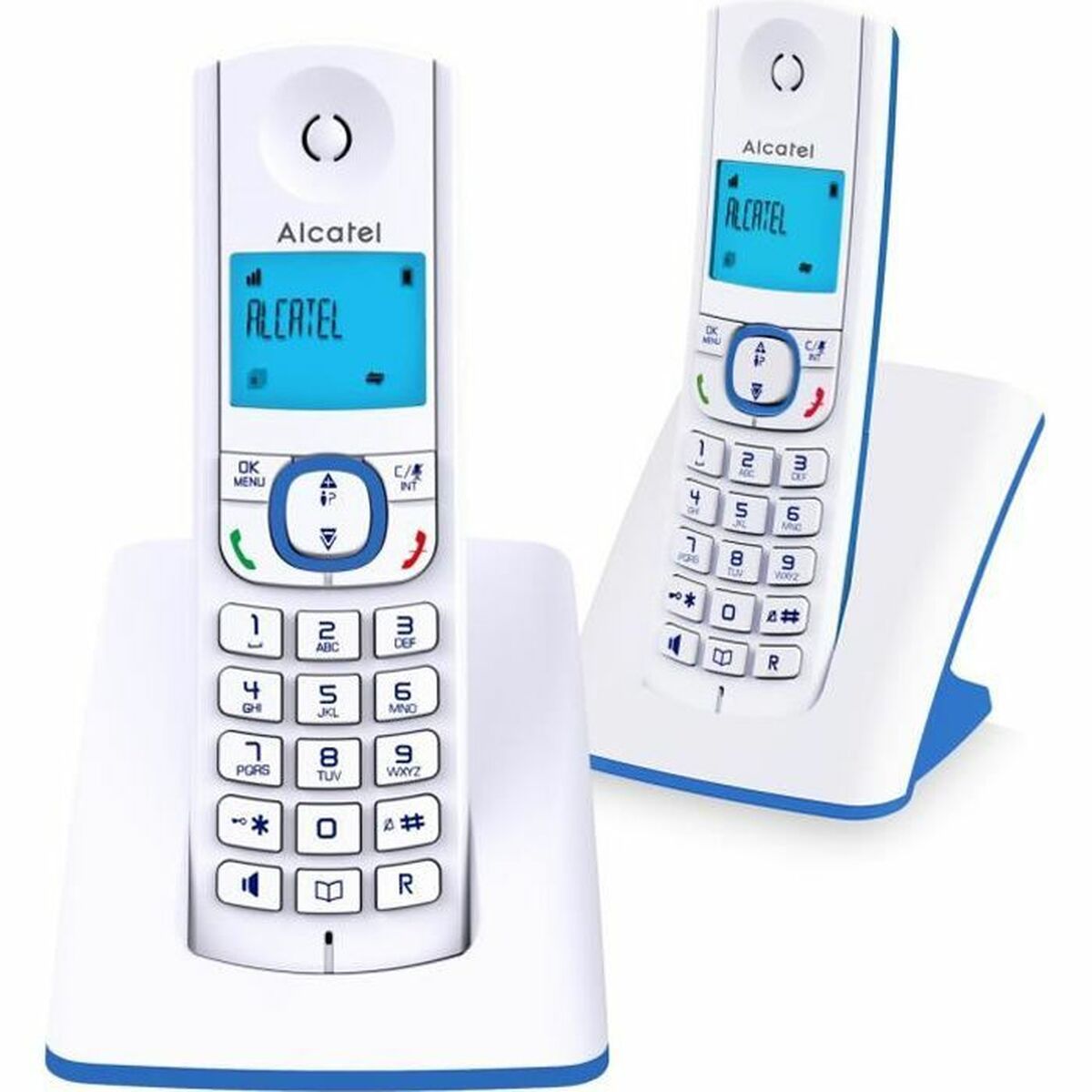 Markkabeltelefon Alcatel F530 Duo Blå Blå/Vit