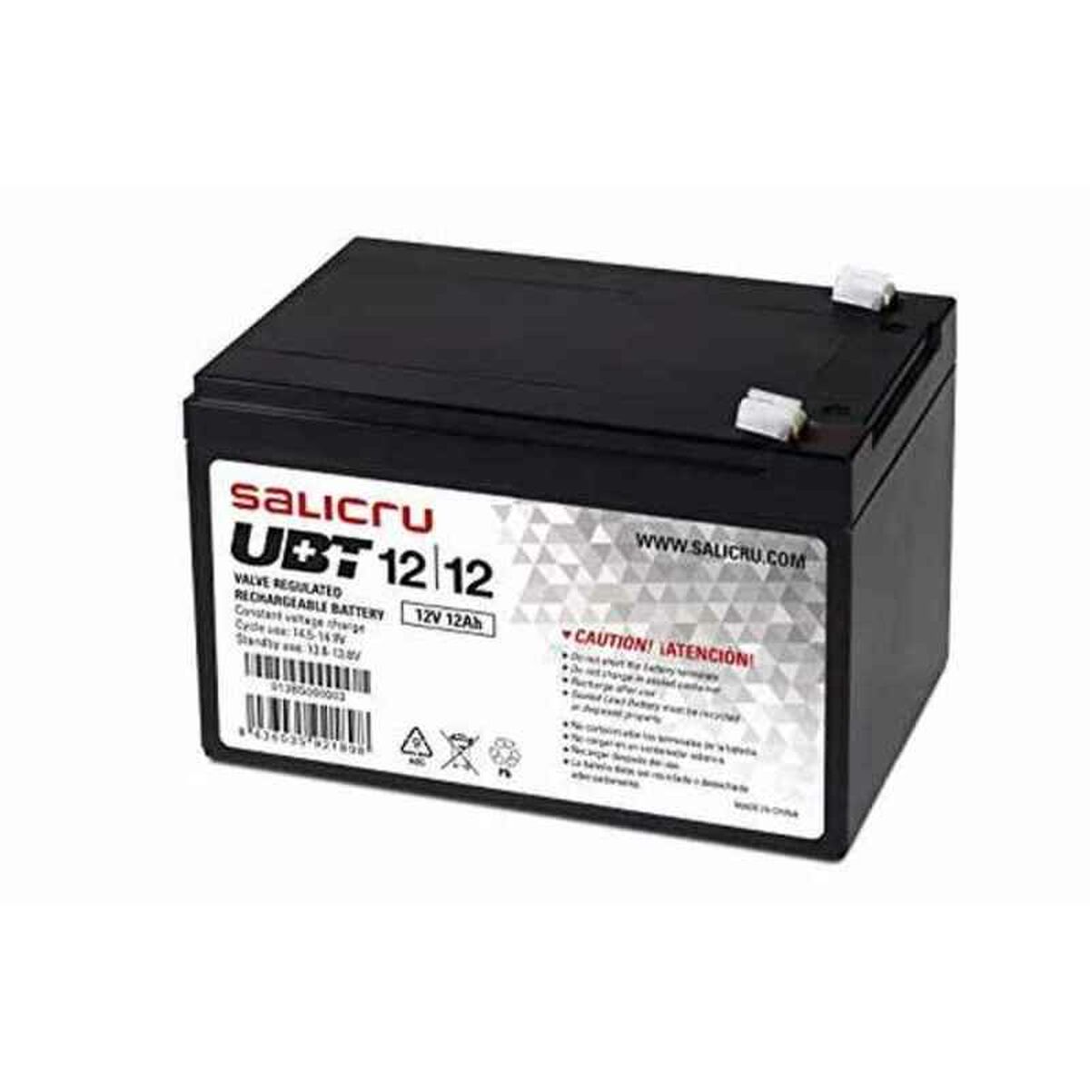 Batteri till System för Avbrottsfri Strömförsörjning UPS Salicru UBT 12/12 12 ah 12 v 12 Ah 12 V - 3