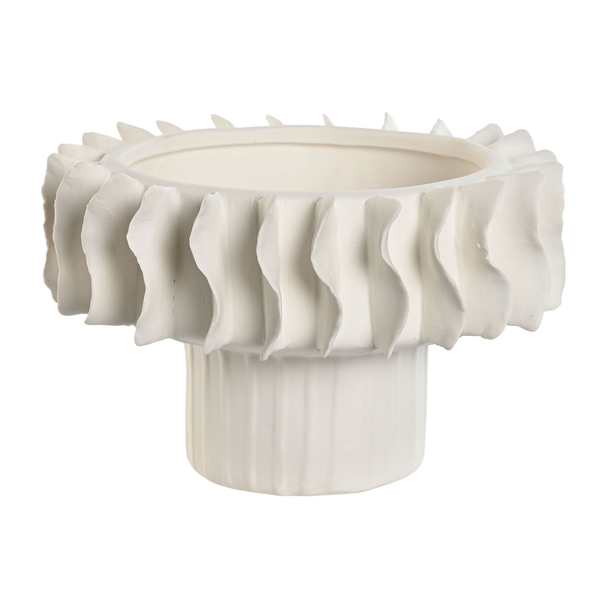 Bordsdekoration Home ESPRIT Vit Keramik 22 x 22 x 14 cm