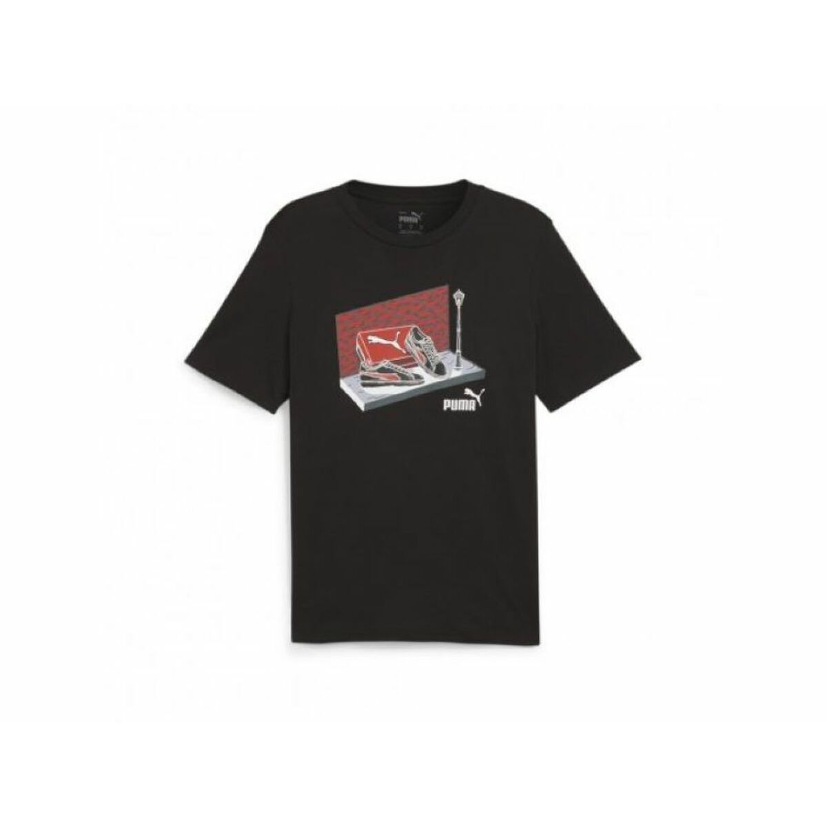 Sporttröja med ärmar Puma NEAKER BOX TEE 680175 01 Svart