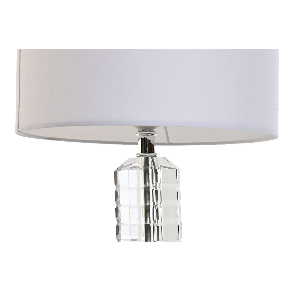 Bordslampa Home ESPRIT Vit Glas 50 W 220 V 25 x 25 x 42 cm - 2