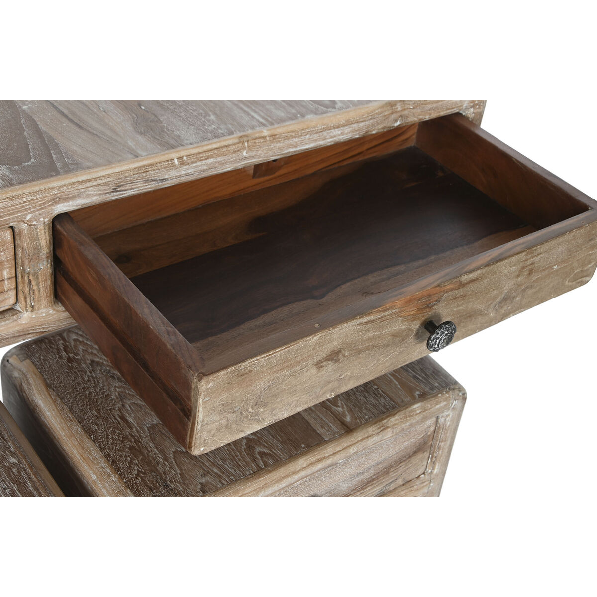 Console Home ESPRIT Teak Återvunnet Trä 121 x 35 x 88 cm (3 Delar) - 7
