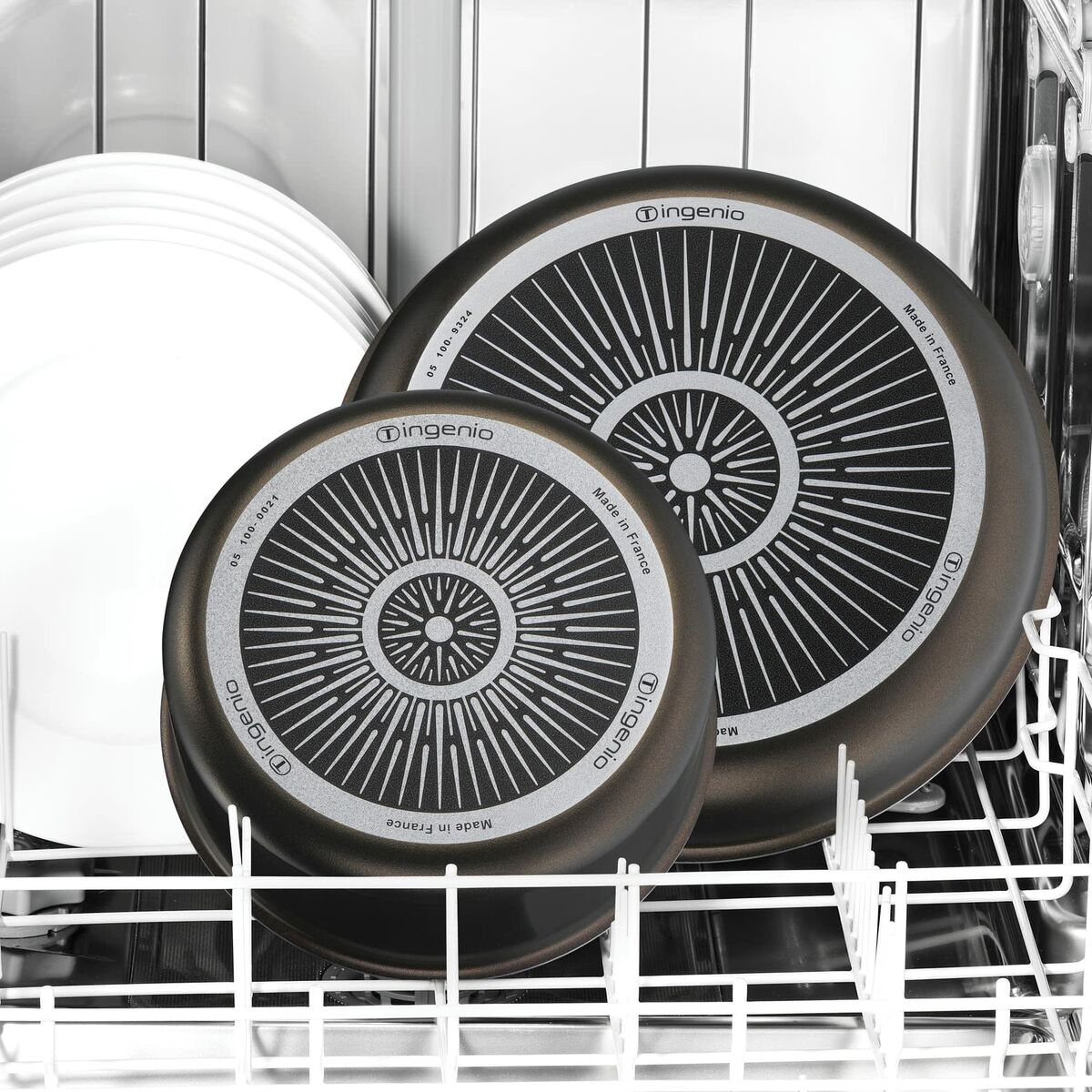 Wokpanna Tefal Svart Aluminium - 4