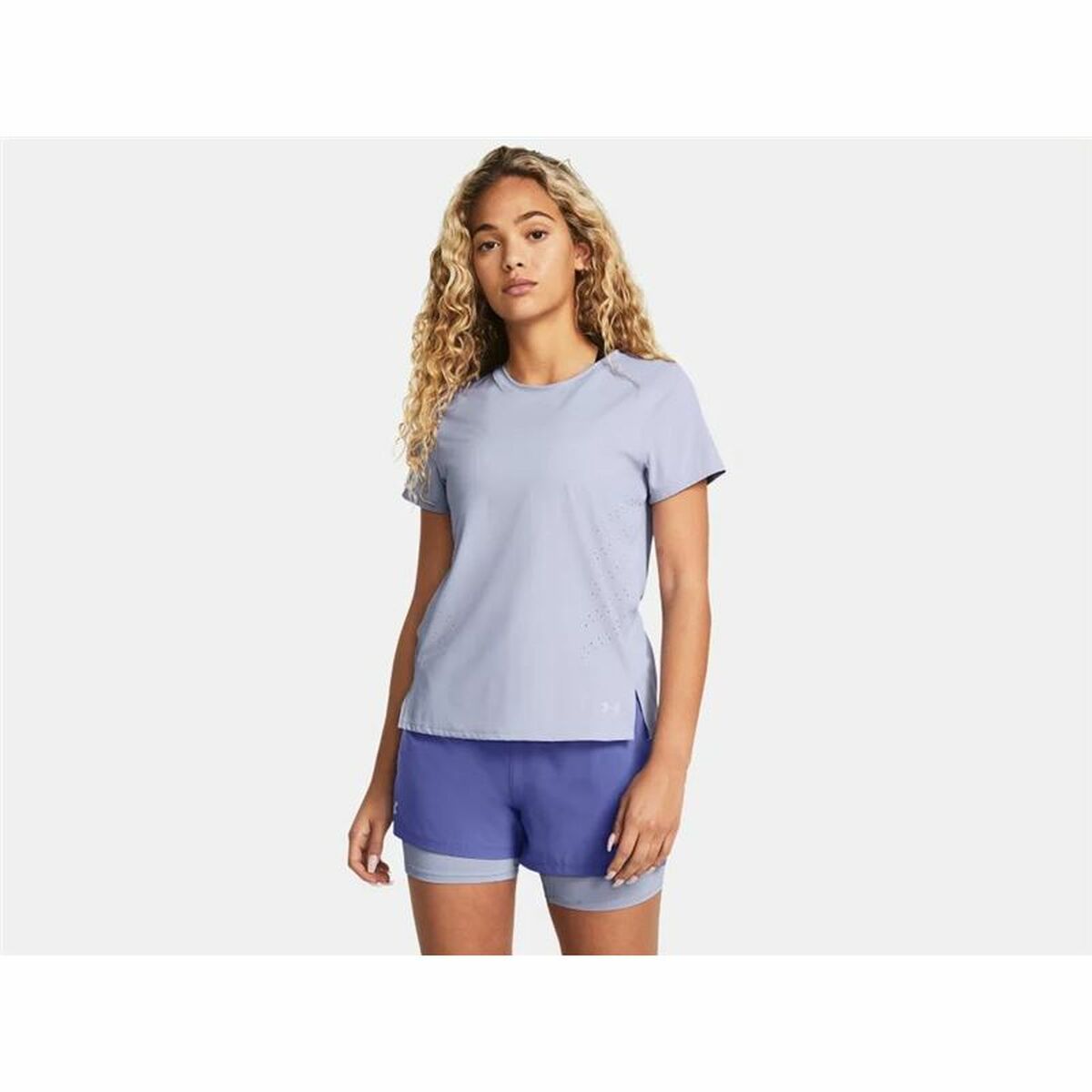 T-shirt Under Armour Launch Elite SS Purpur - 3