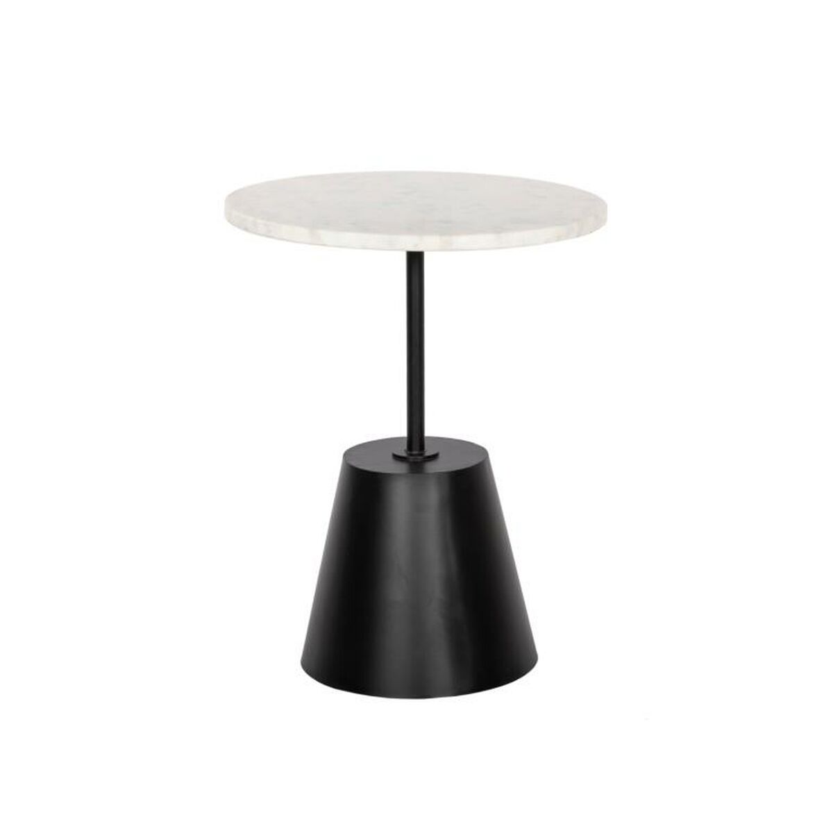 Sidobord DKD Home Decor Svart Vit Metall Marmor 40 x 40 x 50 cm - 2