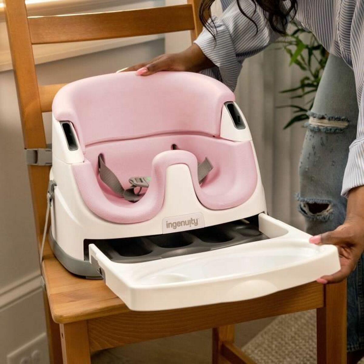 Hängmatta för bebis Ingenuity Rosa - 3