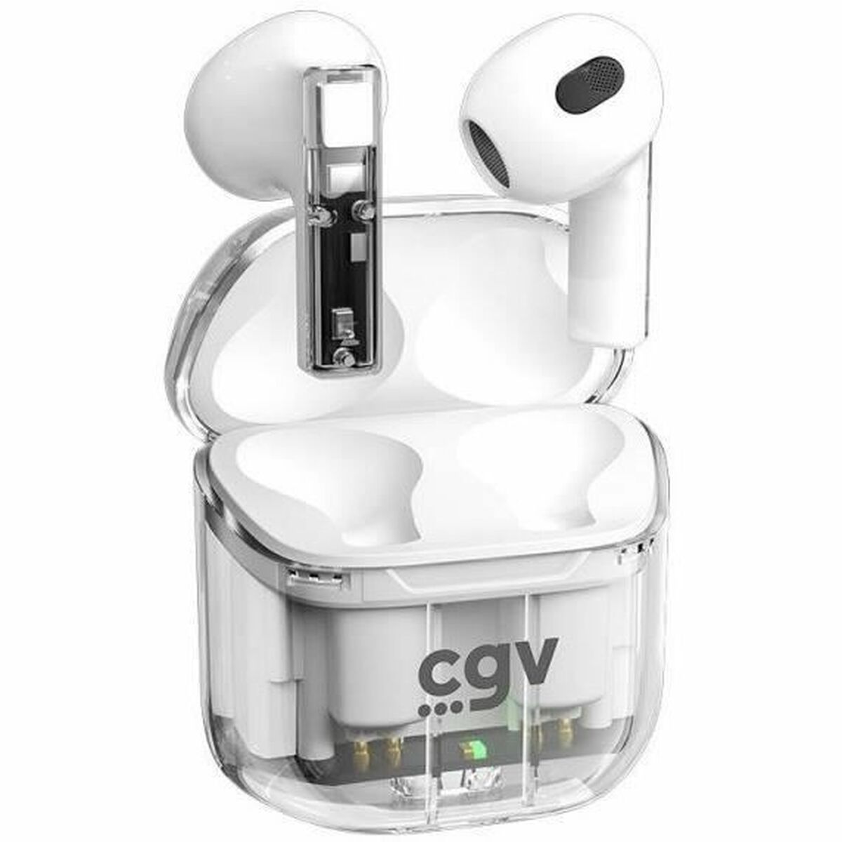 Trådlösa hörlurar med laddningsetui CGV URBAN GHOST Vit