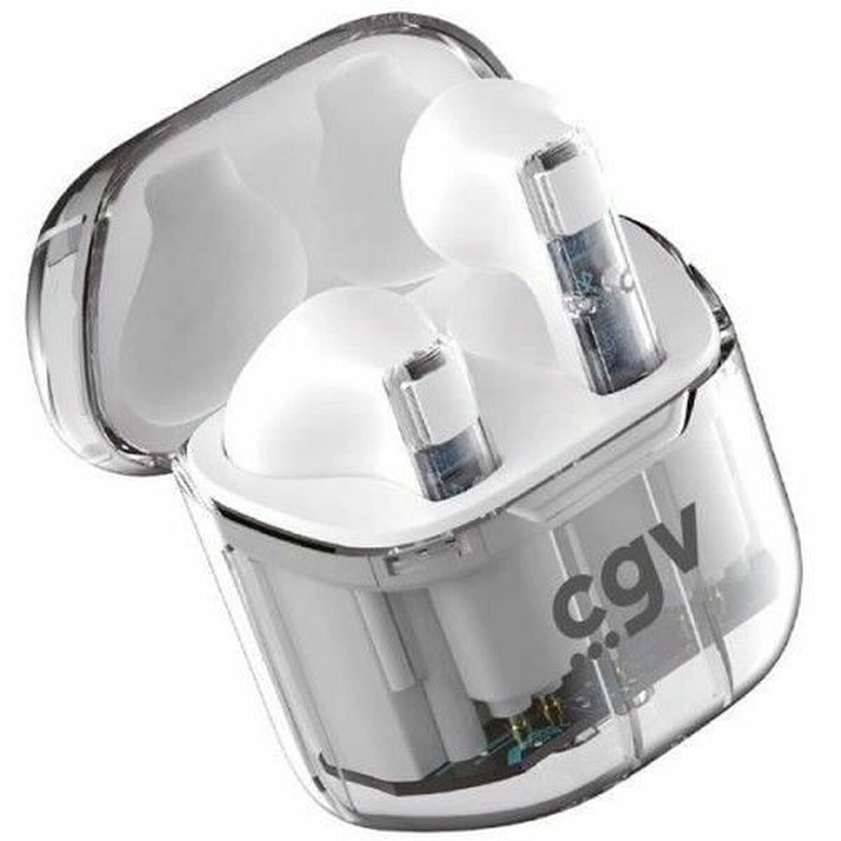 Trådlösa hörlurar med laddningsetui CGV URBAN GHOST Vit - 3