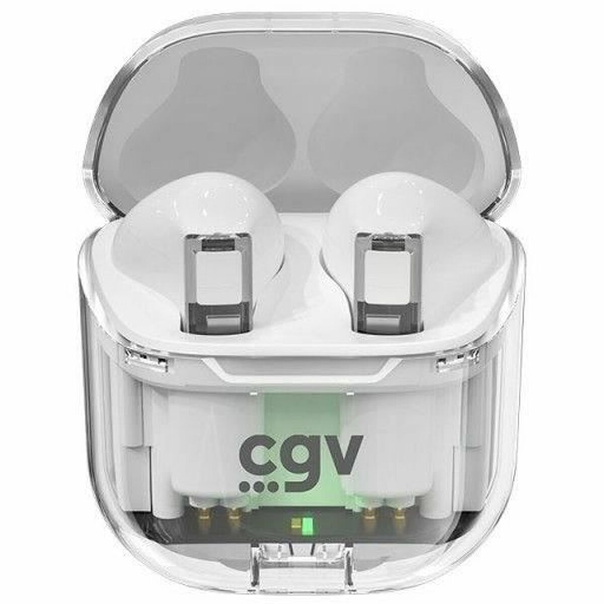 Trådlösa hörlurar med laddningsetui CGV URBAN GHOST Vit - 2