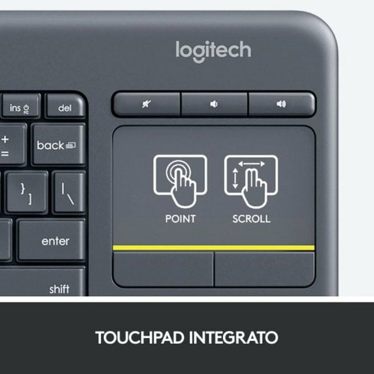 Tangentbord Logitech 920-007135 Grå QWERTY - 5